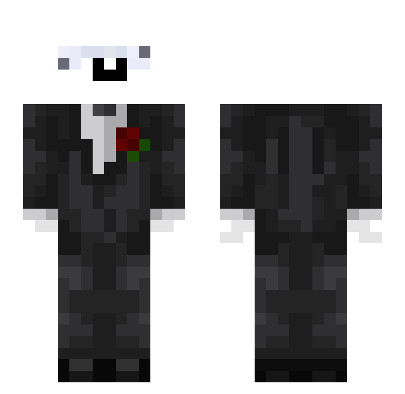 NEME2409 Minecraft skin, front and back view