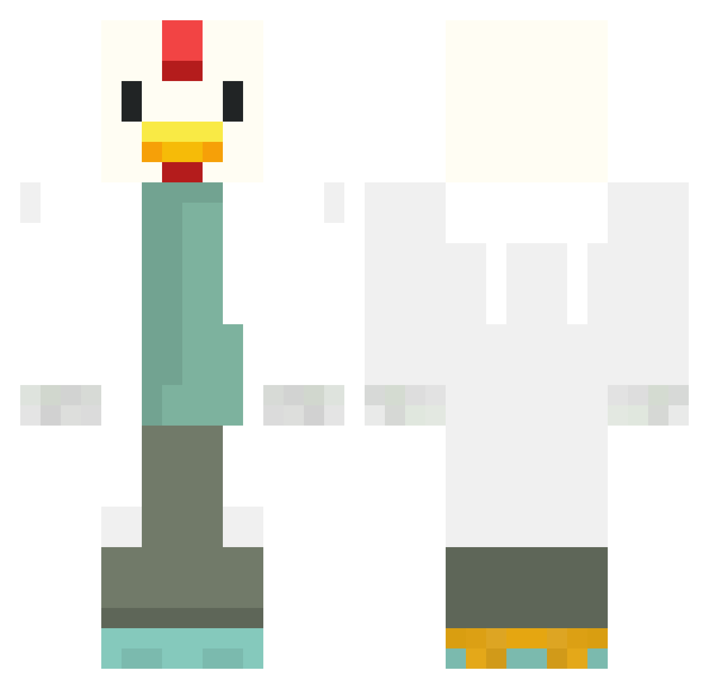 vdkzin Minecraft skin, front and back view