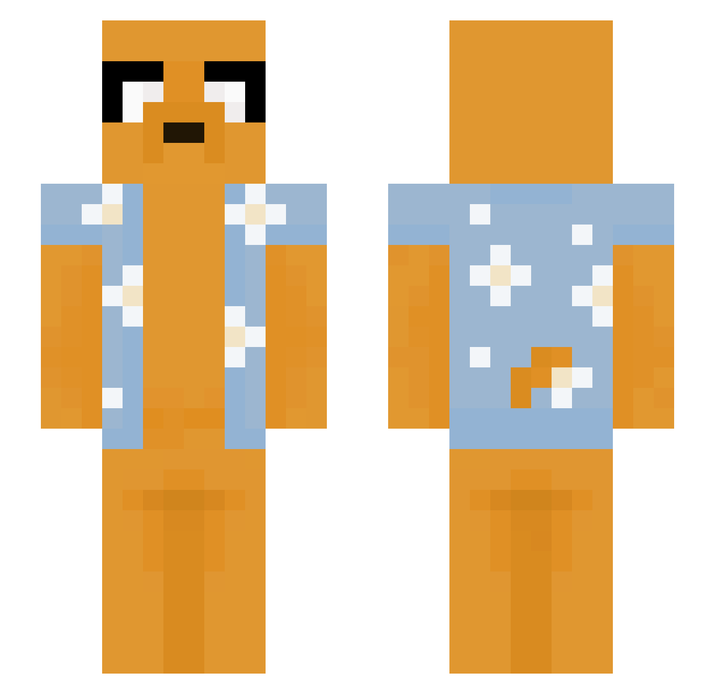 _TheSinger_ Minecraft skin, front and back view