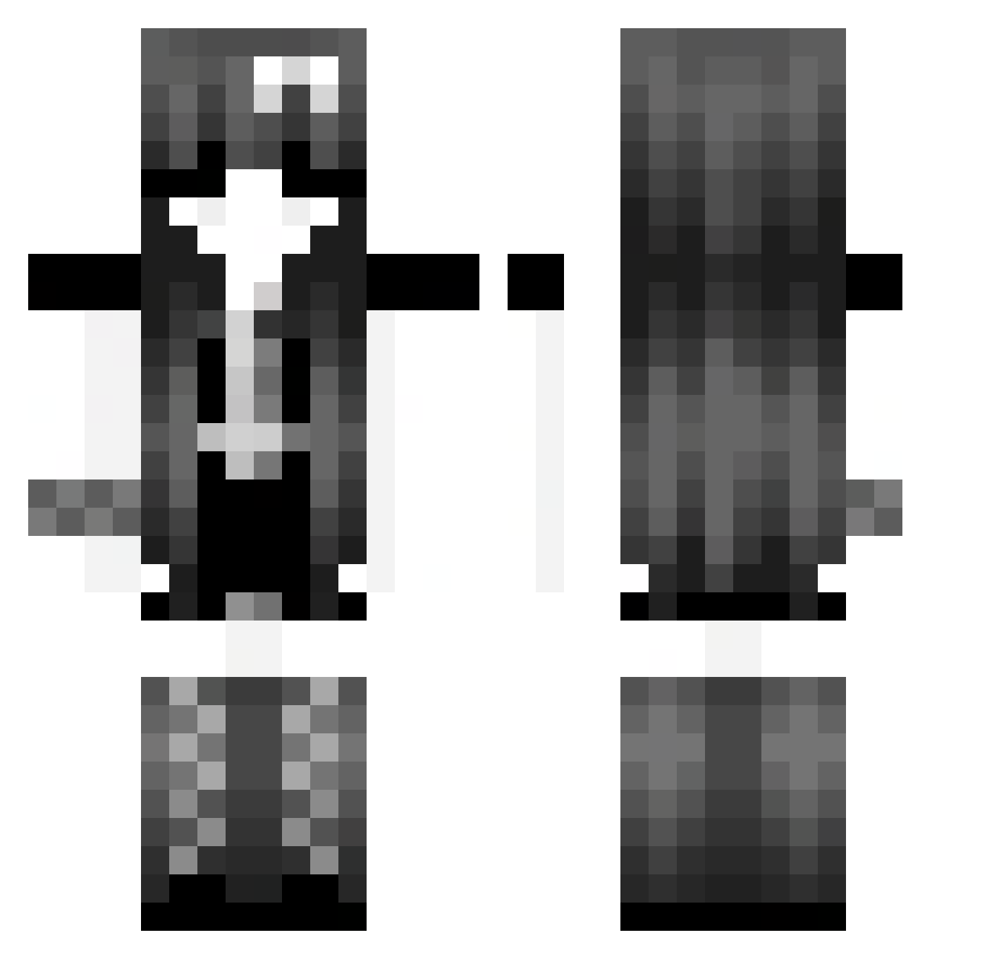 yousneak2 Minecraft skin, front and back view