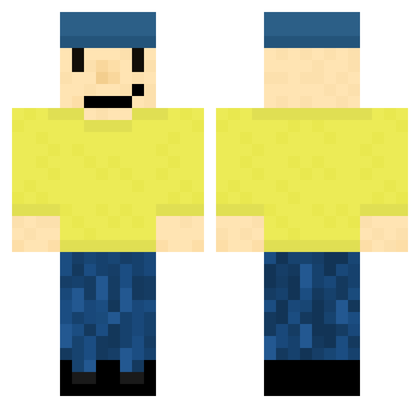 Vendiq_ Minecraft skin, front and back view