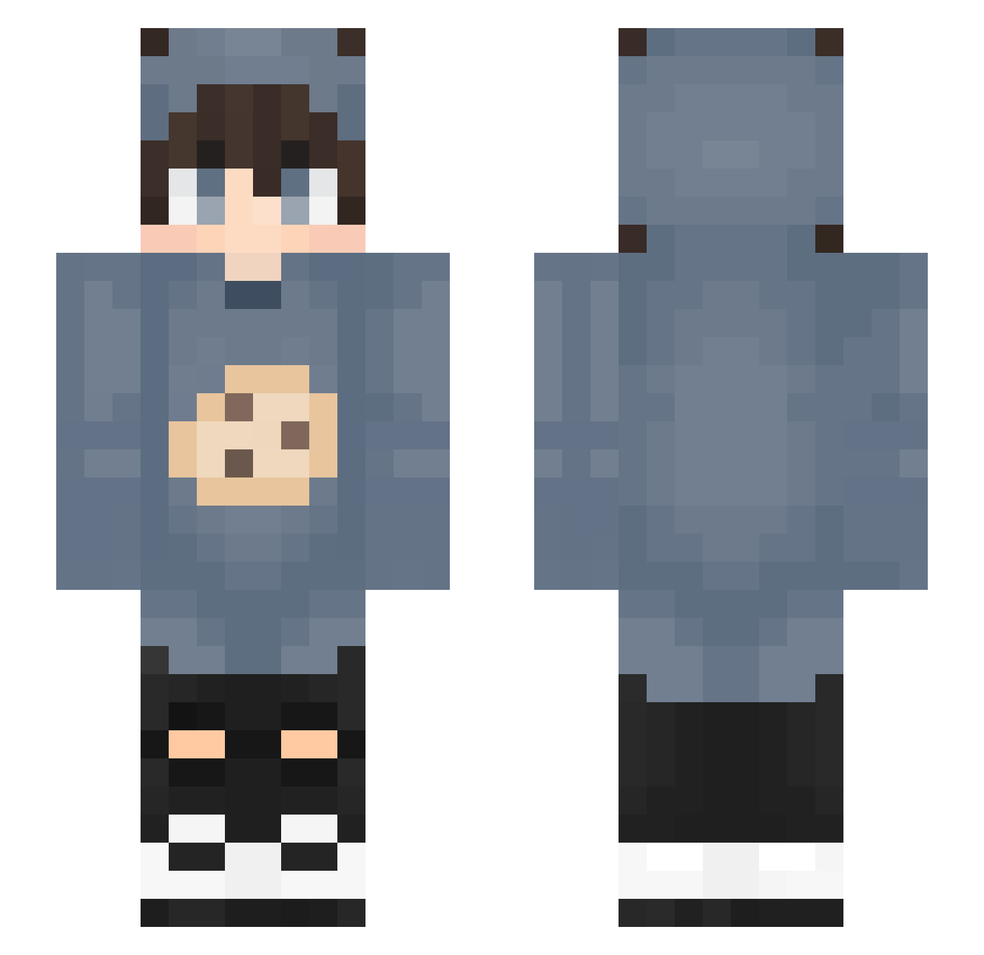 zLoryIDK Minecraft skin, front and back view