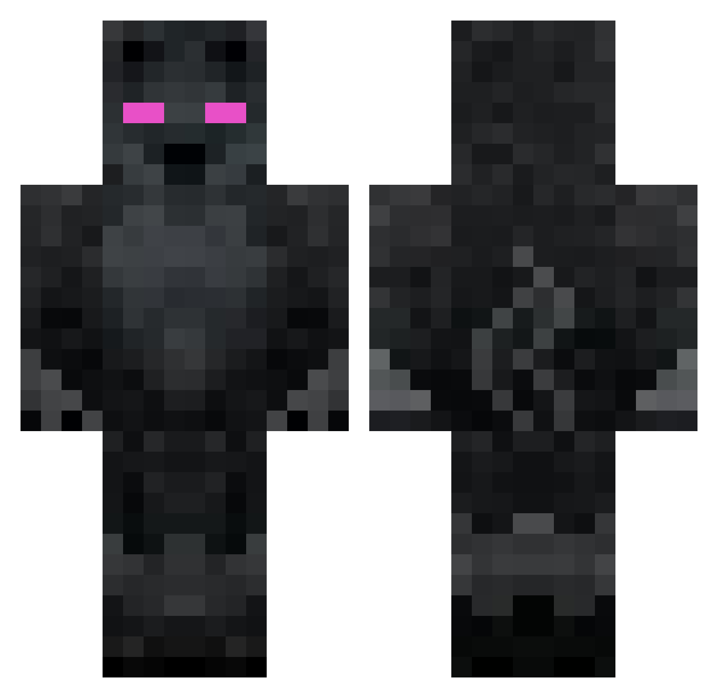 SemiSk1llsG0D Minecraft skin, front and back view