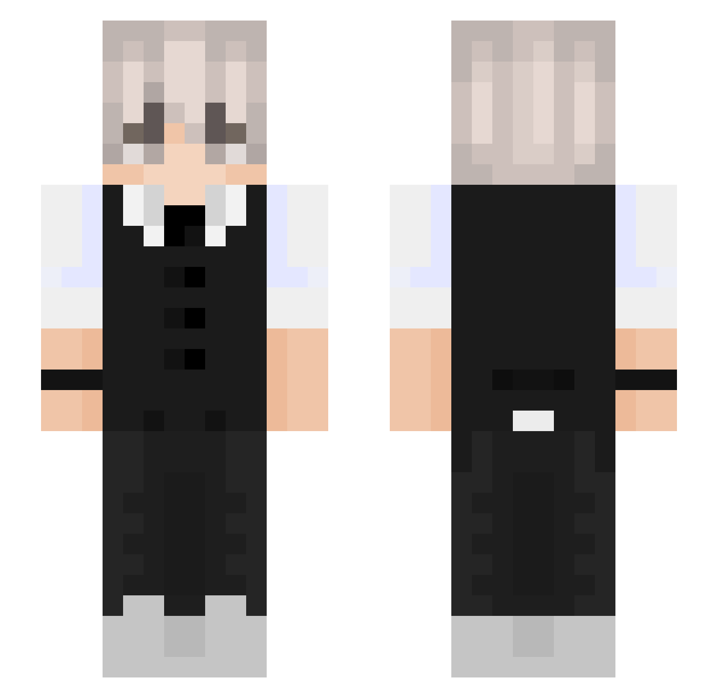 Shuyo0o Minecraft skin, front and back view