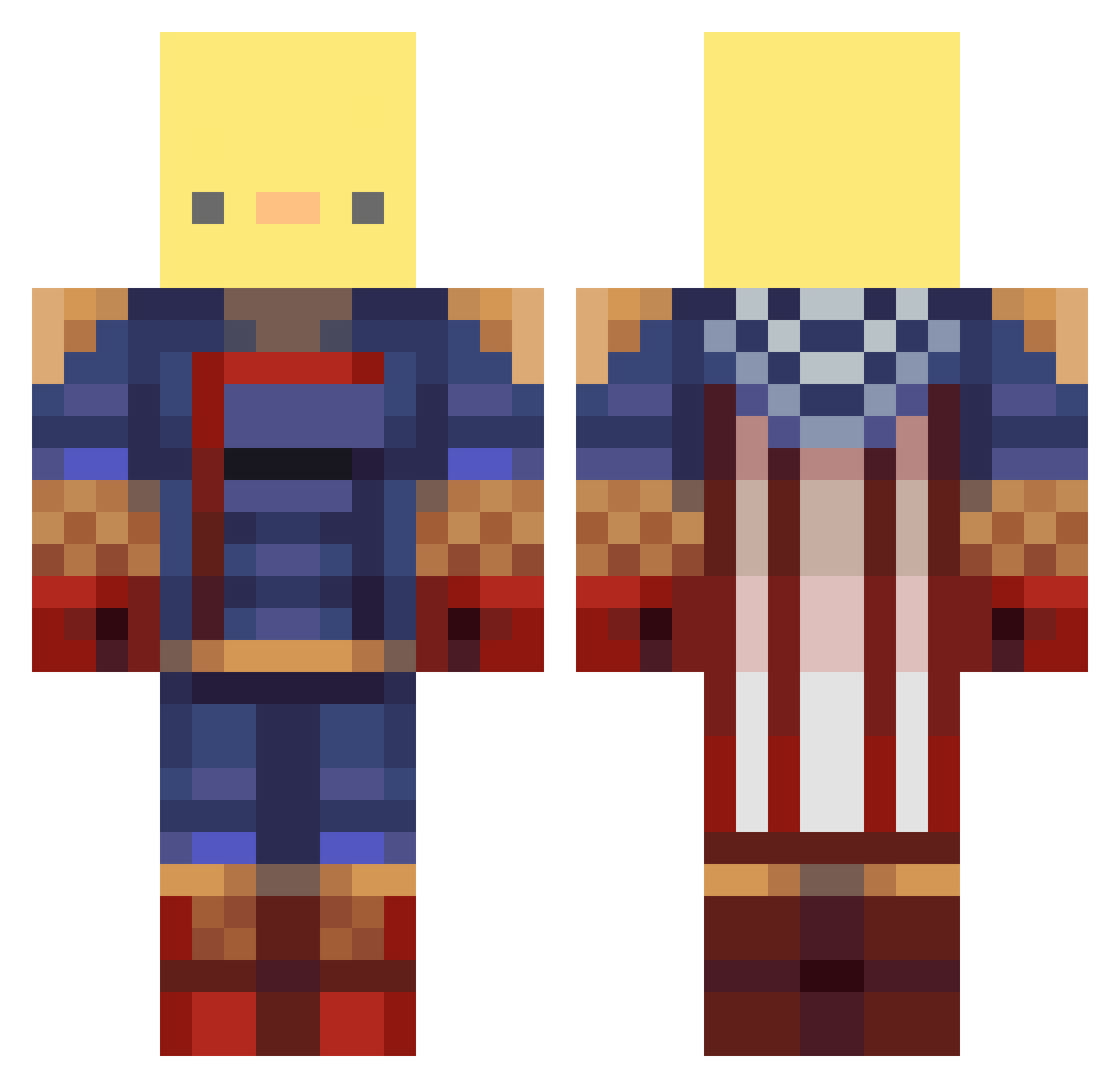 Hogg_Riderrr Minecraft skin, front and back view