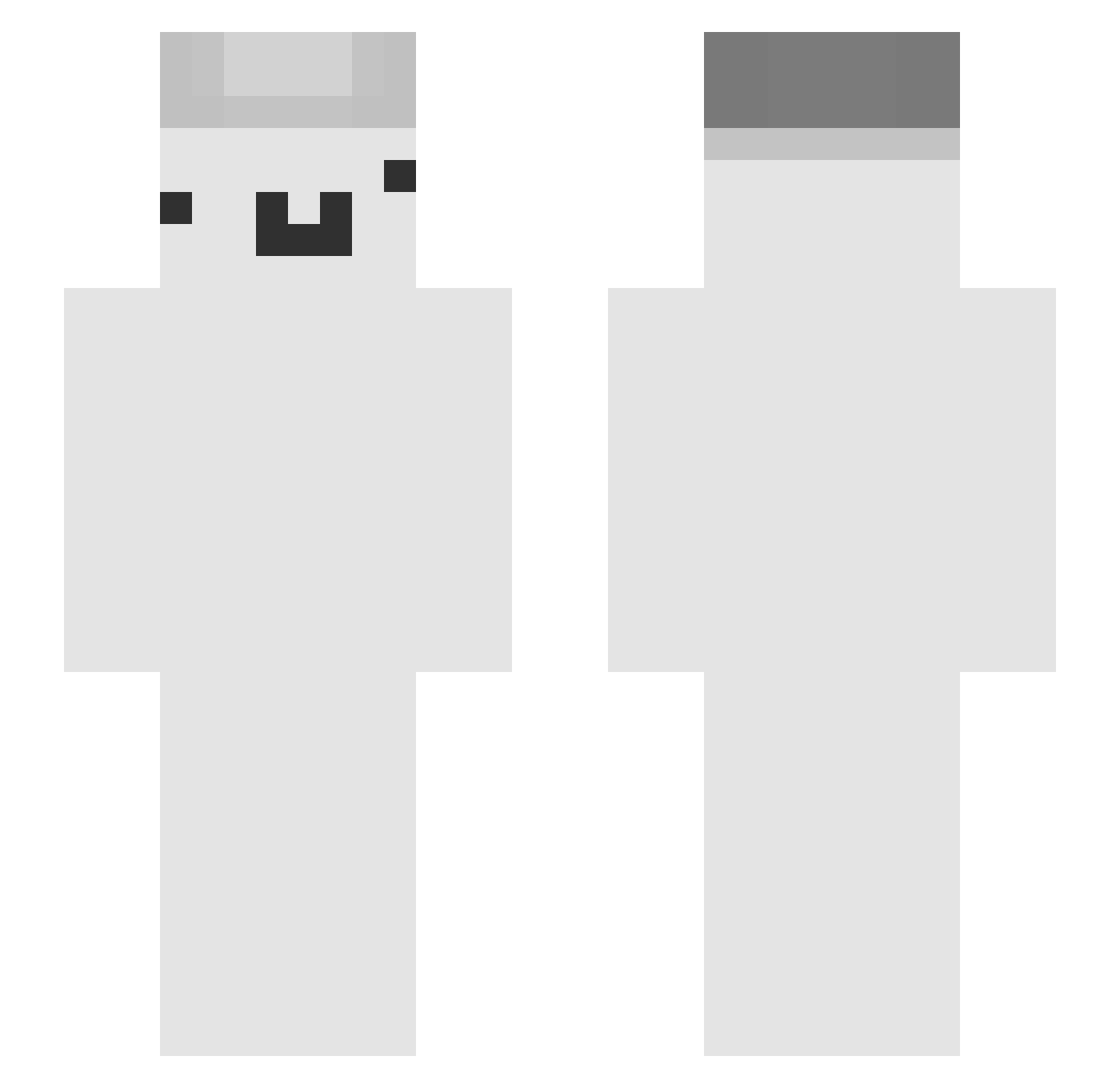 DeLoox Minecraft skin, front and back view