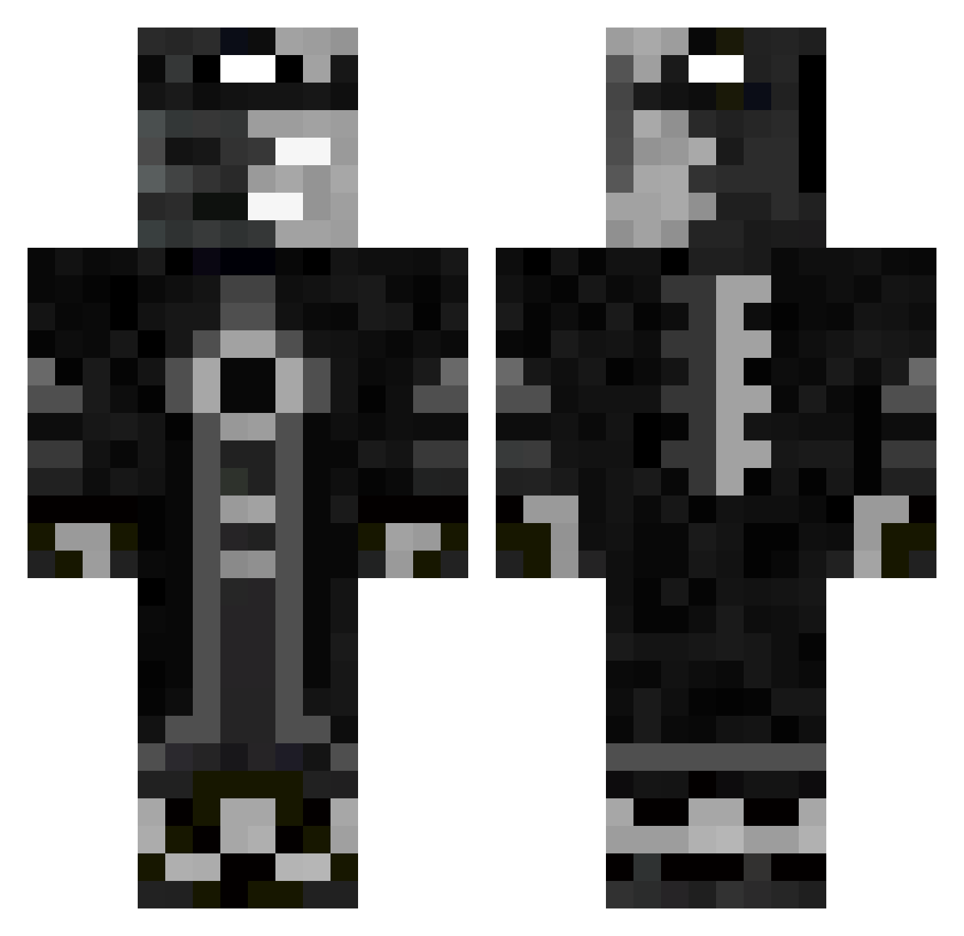 Rickylolbro Minecraft skin, front and back view