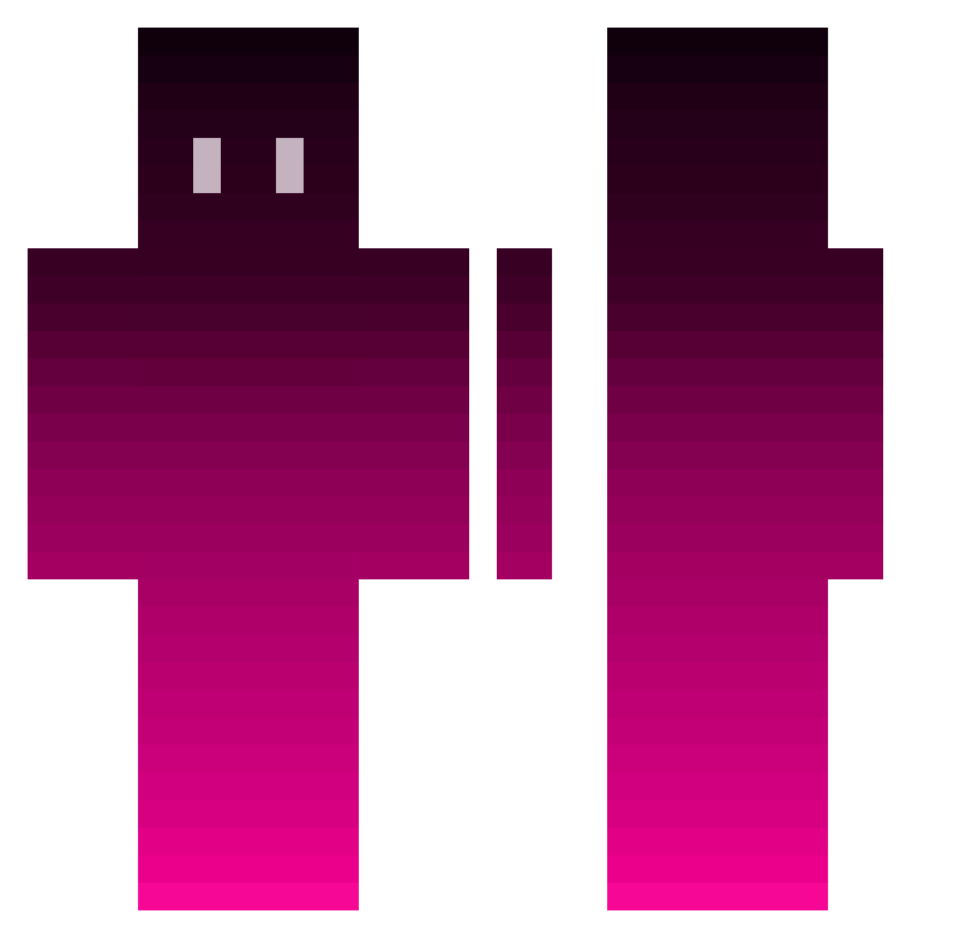 adhak Minecraft skin, front and back view