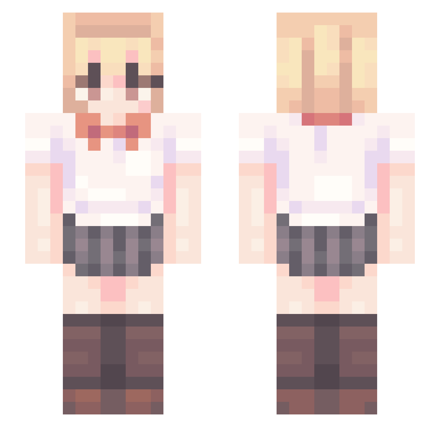 dizzygoon Minecraft skin, front and back view