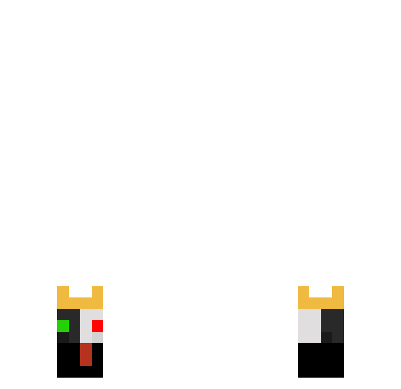 ranboobz Minecraft skin, front and back view