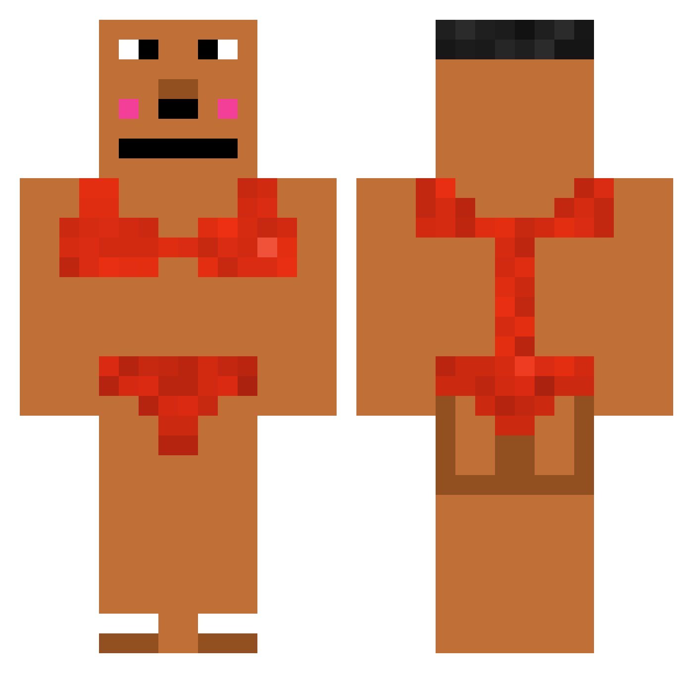 SSlothy_ Minecraft skin, front and back view