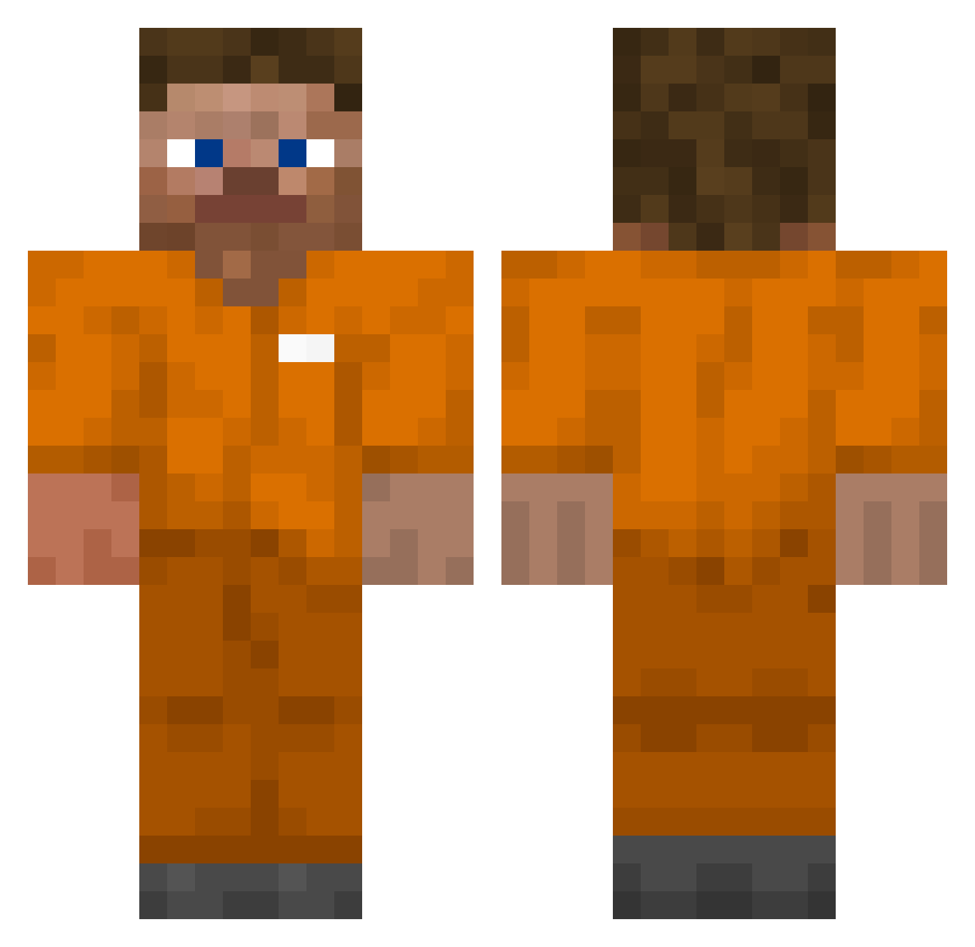 Cyrielieee Minecraft skin, front and back view