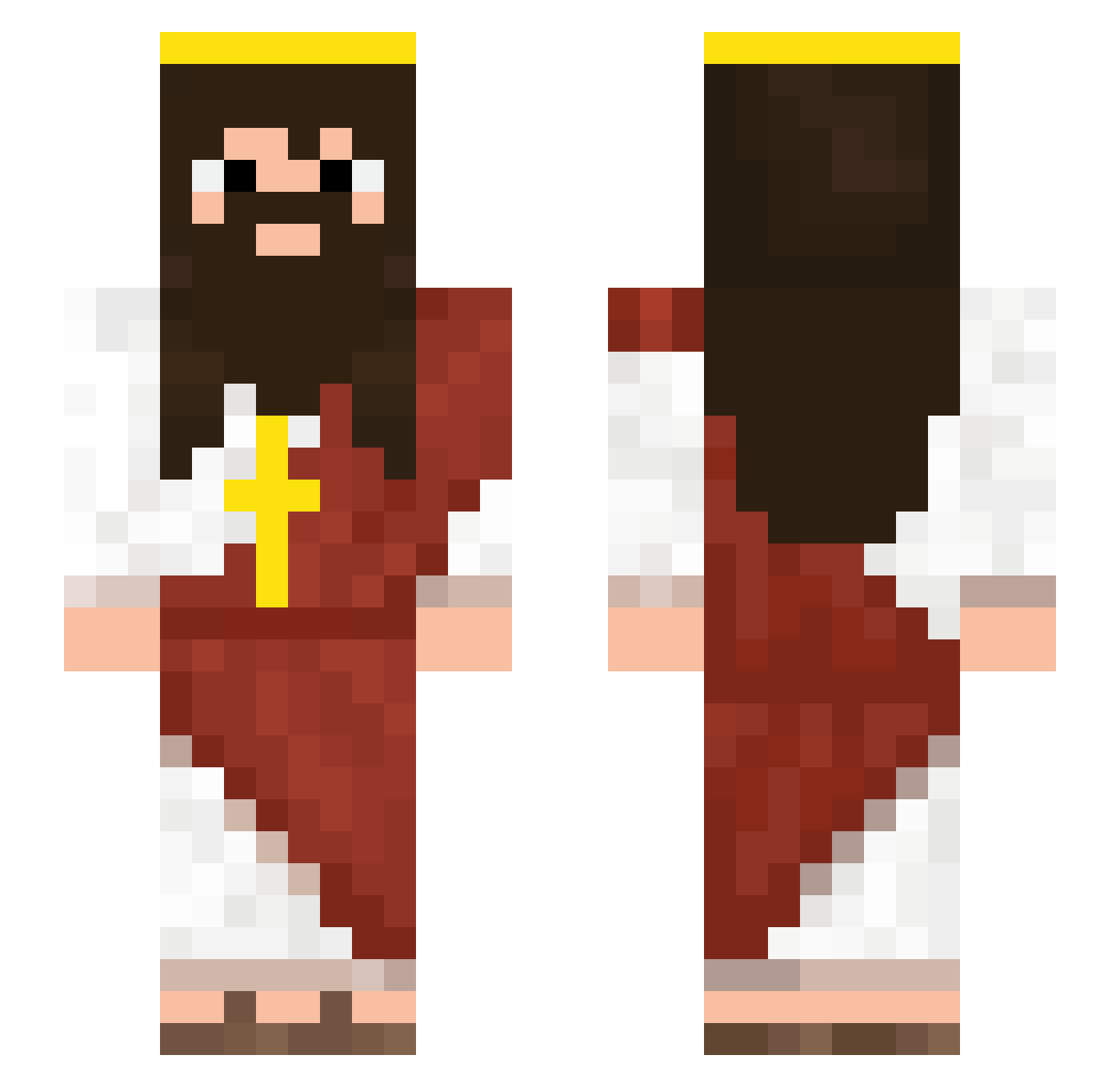 MagnusMern Minecraft skin, front and back view