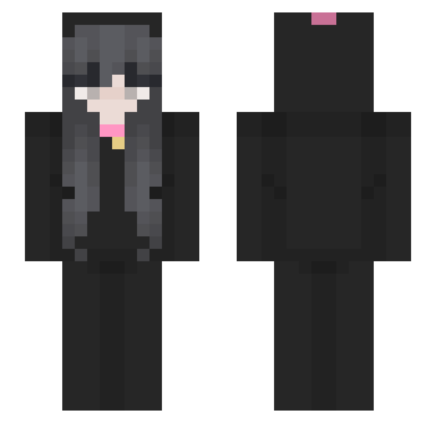 gagdfby Minecraft skin, front and back view