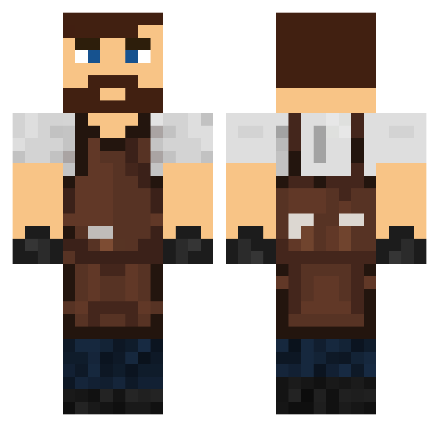 _Coulie_ Minecraft skin, front and back view