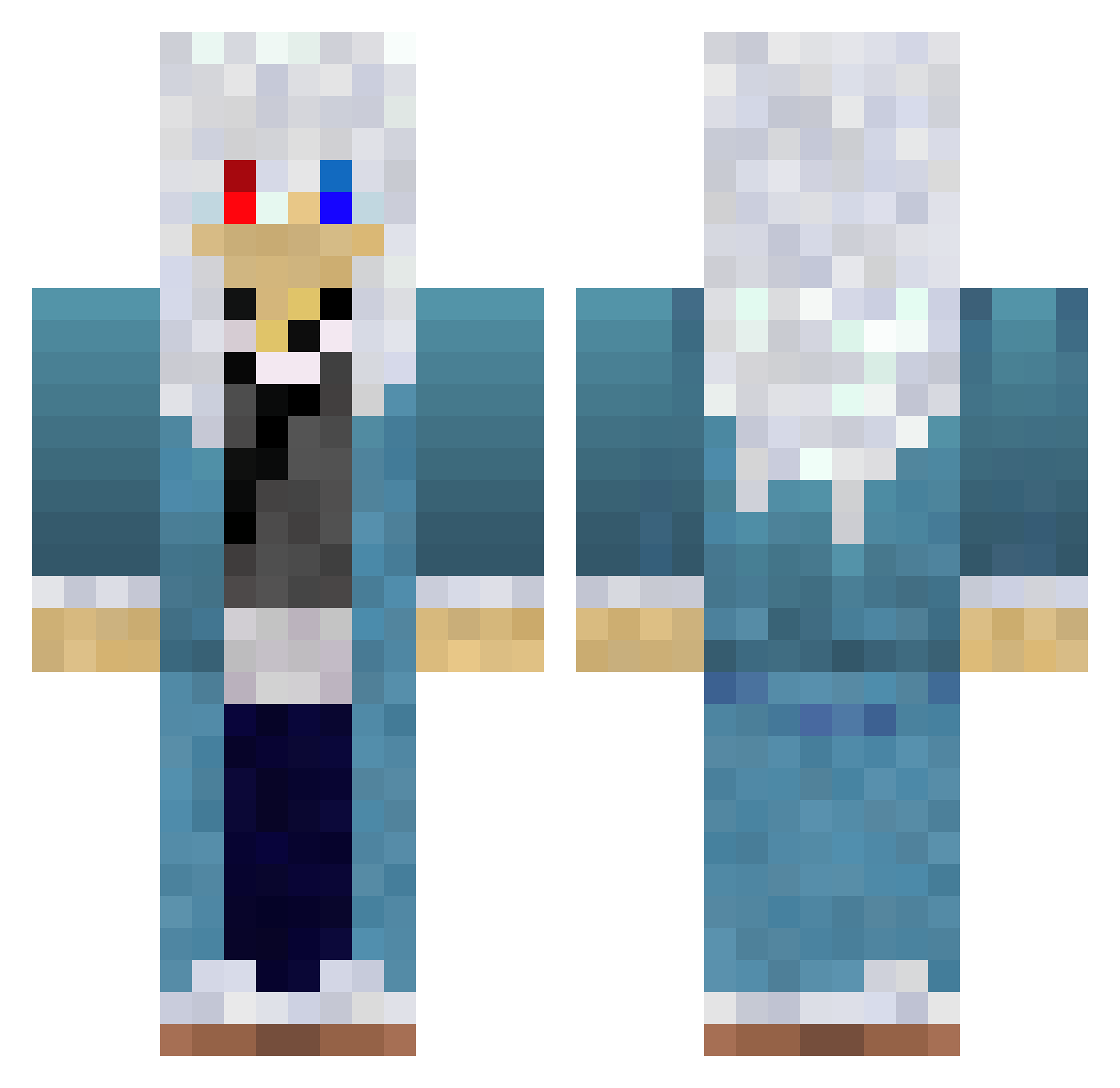 serako0108 Minecraft skin, front and back view