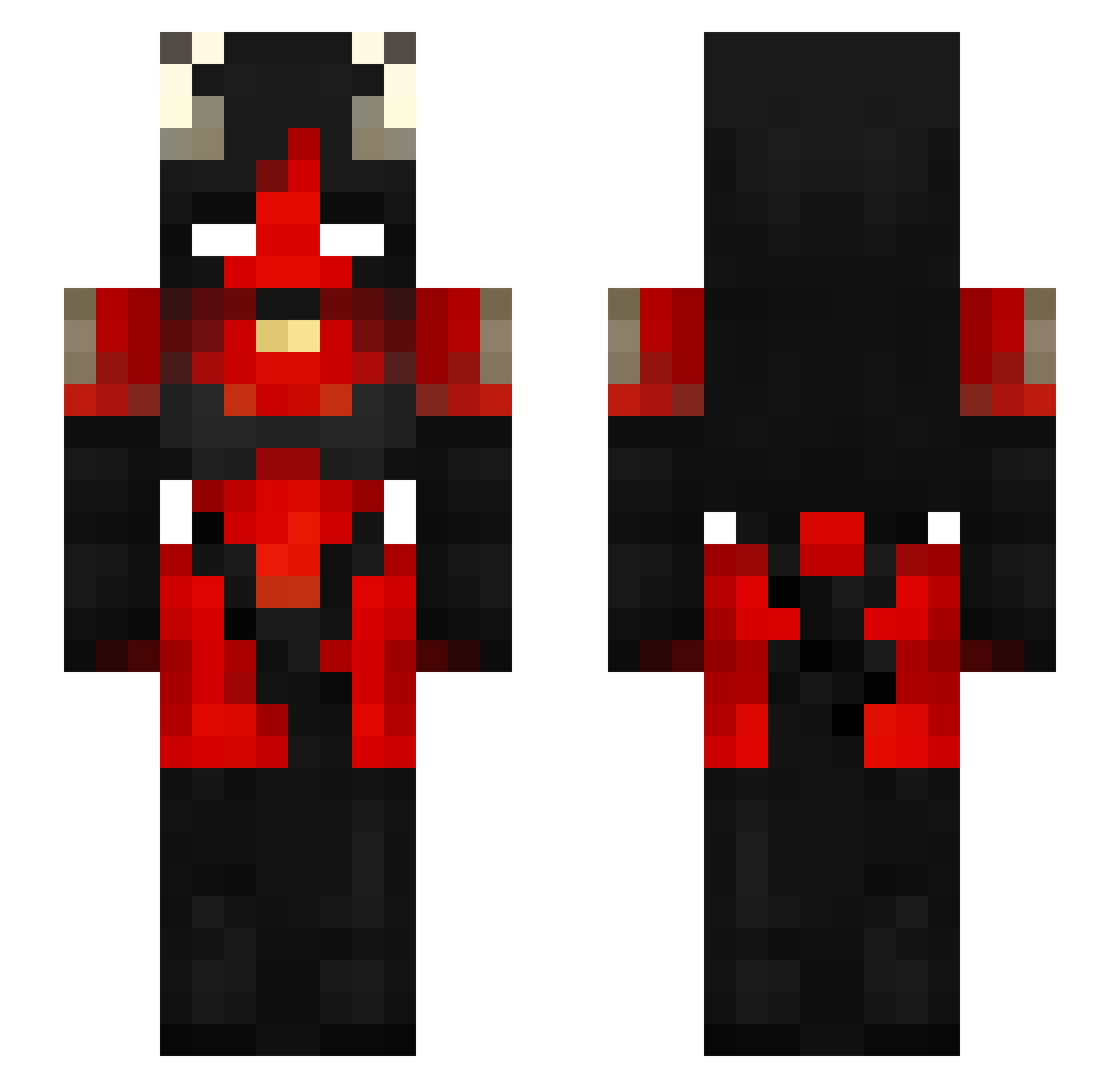 ChesterCinn Minecraft skin, front and back view