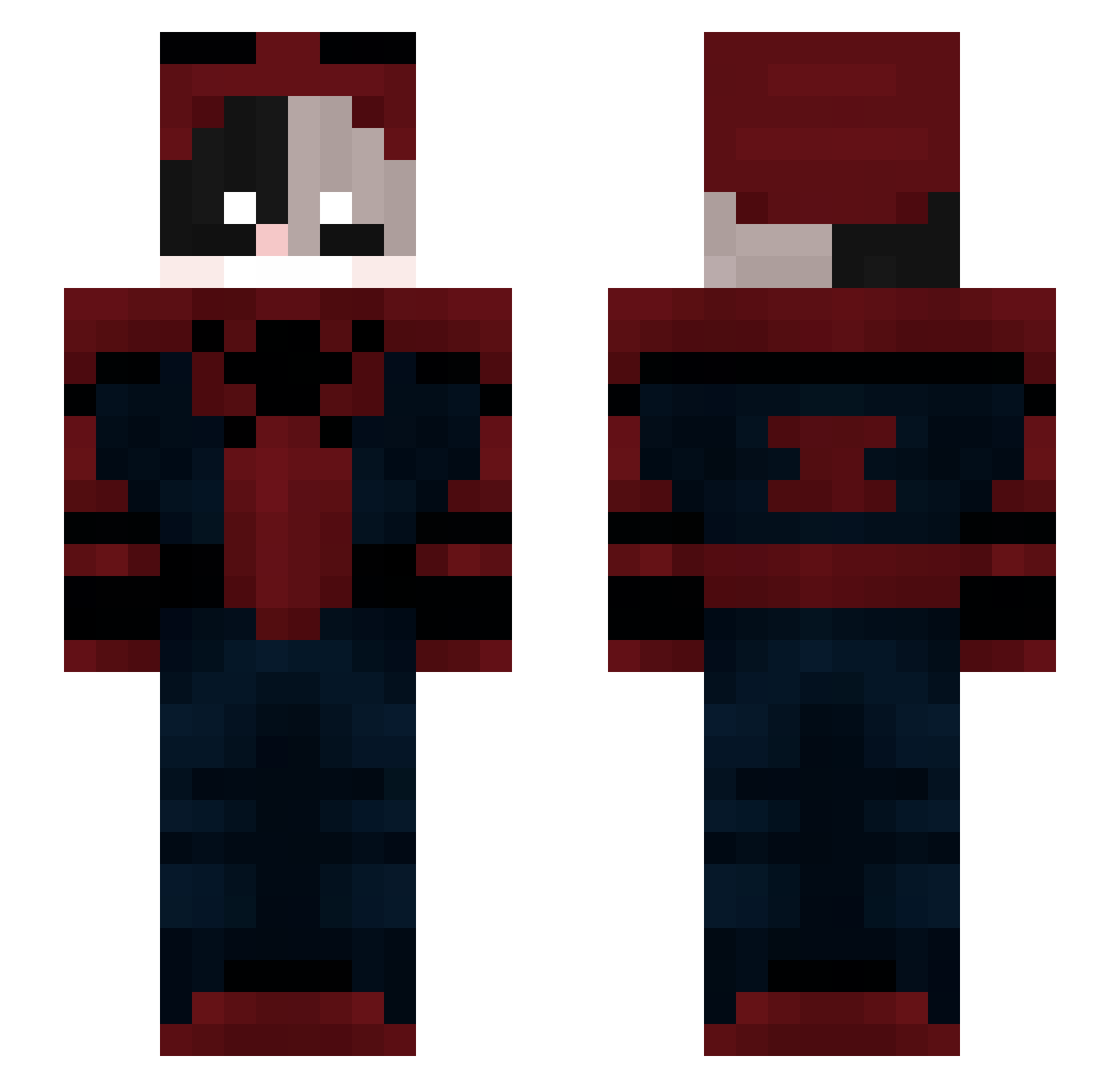 wanjie_ Minecraft skin, front and back view