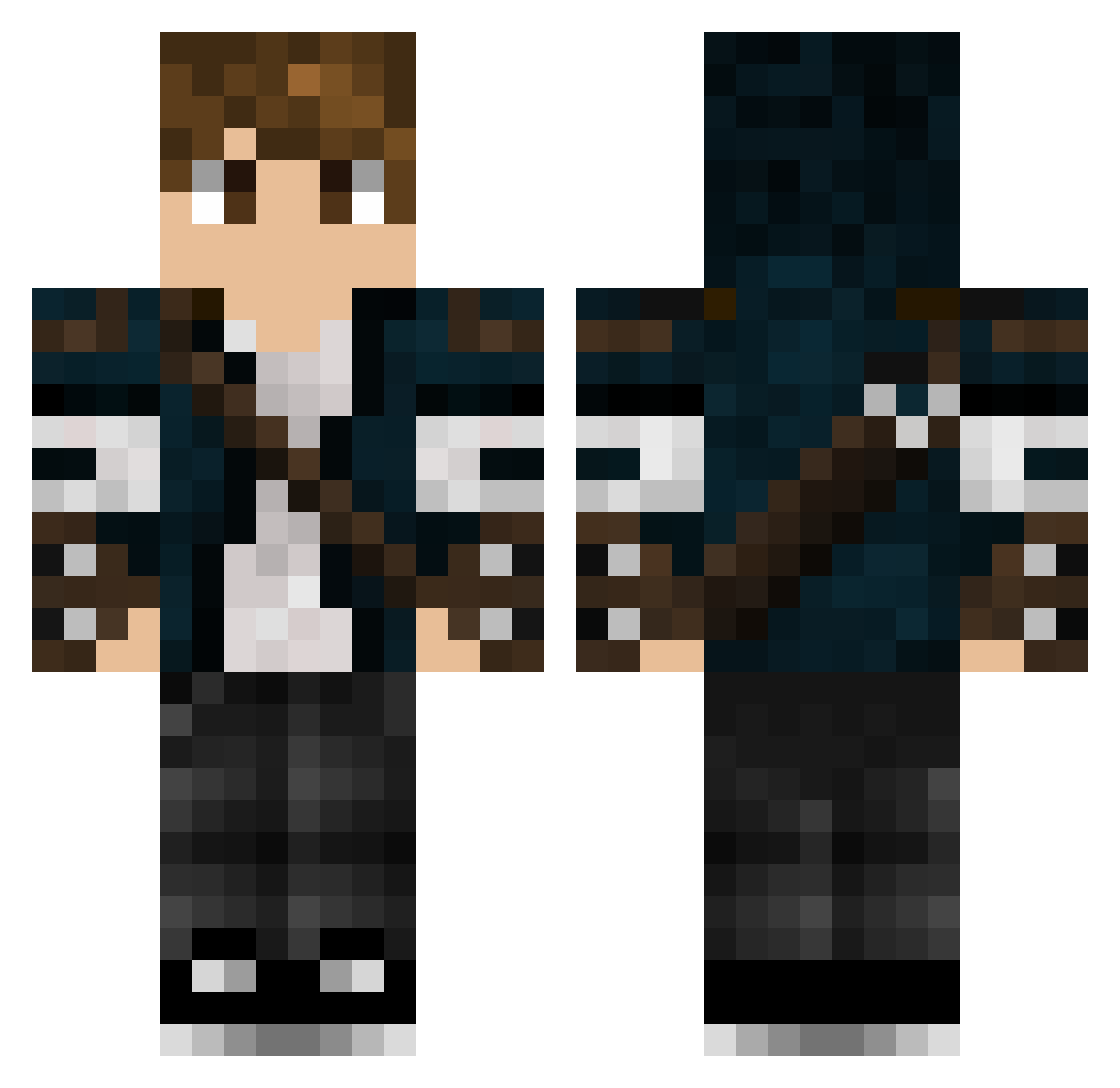 _Vaithe_ Minecraft skin, front and back view