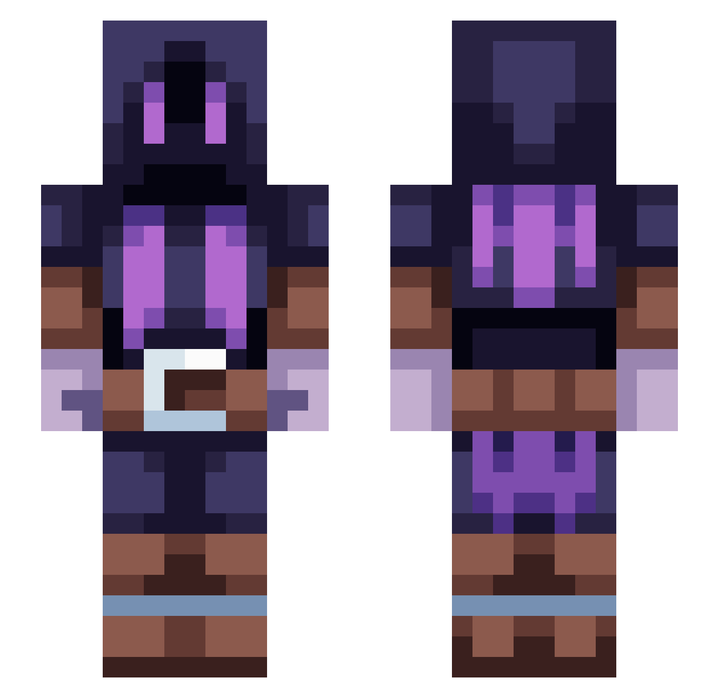 iPaid4This Minecraft skin, front and back view