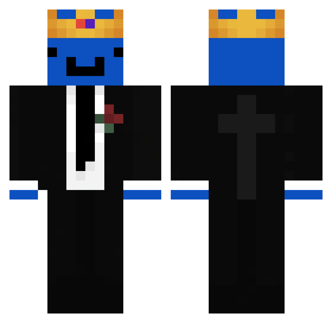 X_nono59 Minecraft skin, front and back view