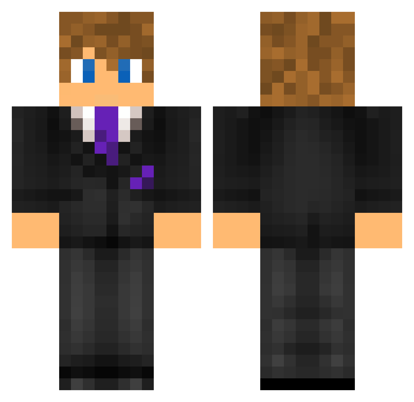 Swift434 Minecraft skin, front and back view