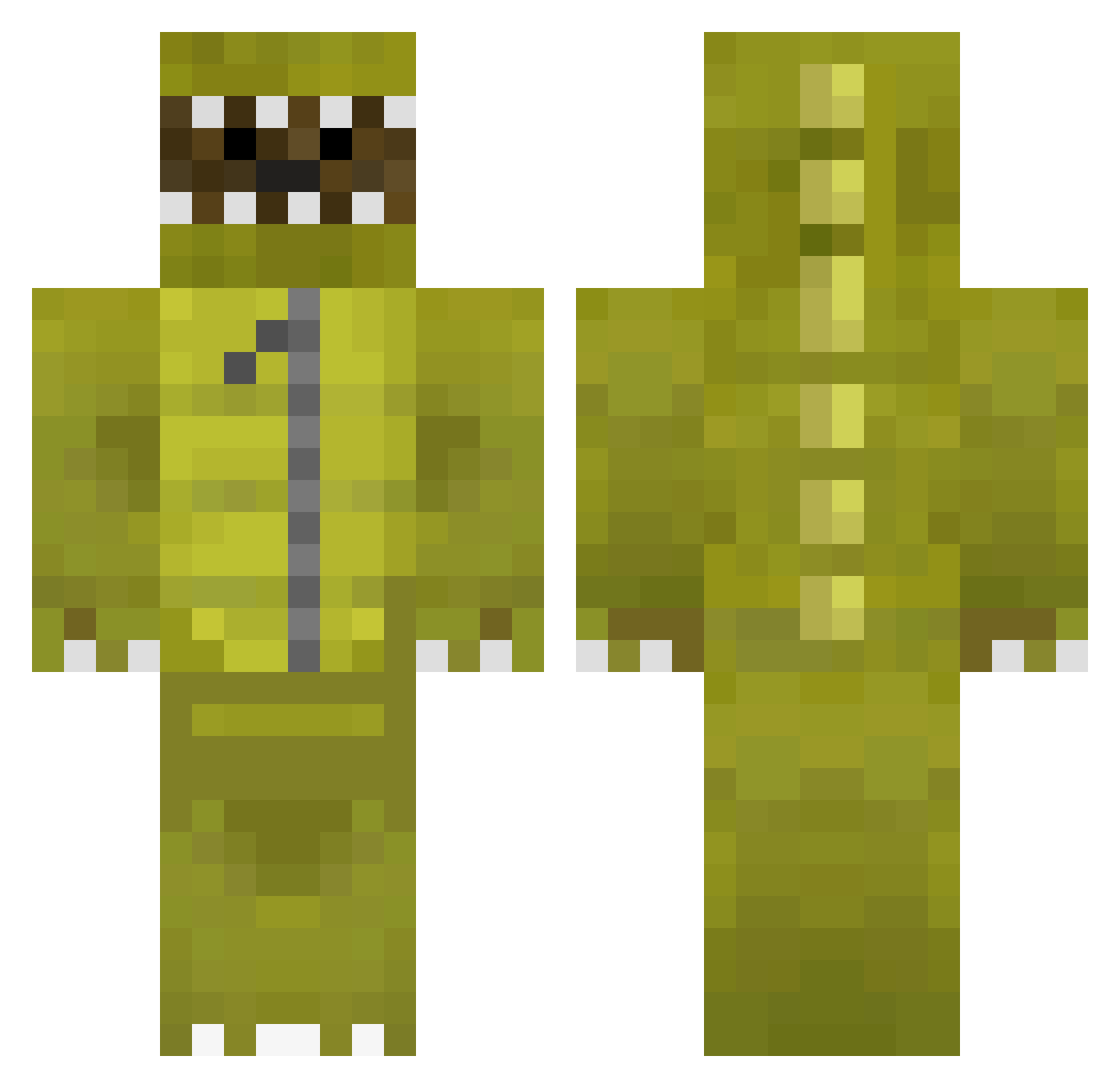 SK_Tryhard_Tobi Minecraft skin, front and back view
