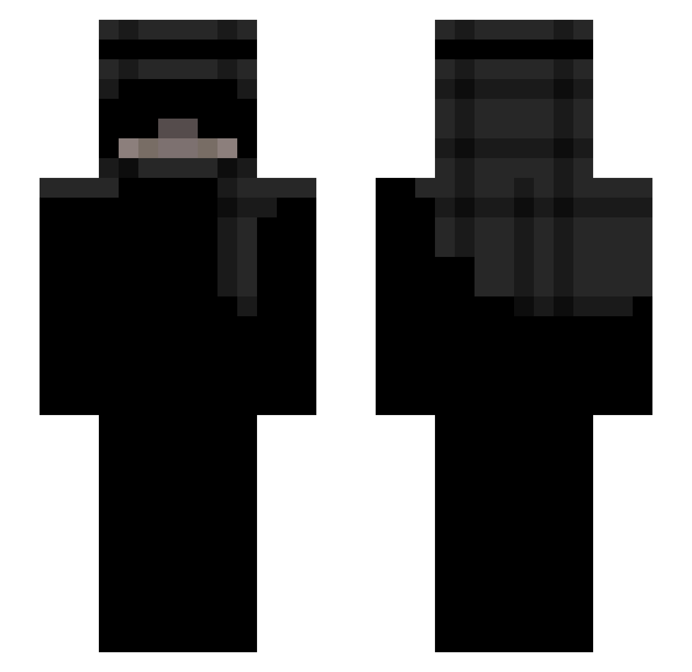 ____skye____ Minecraft skin, front and back view