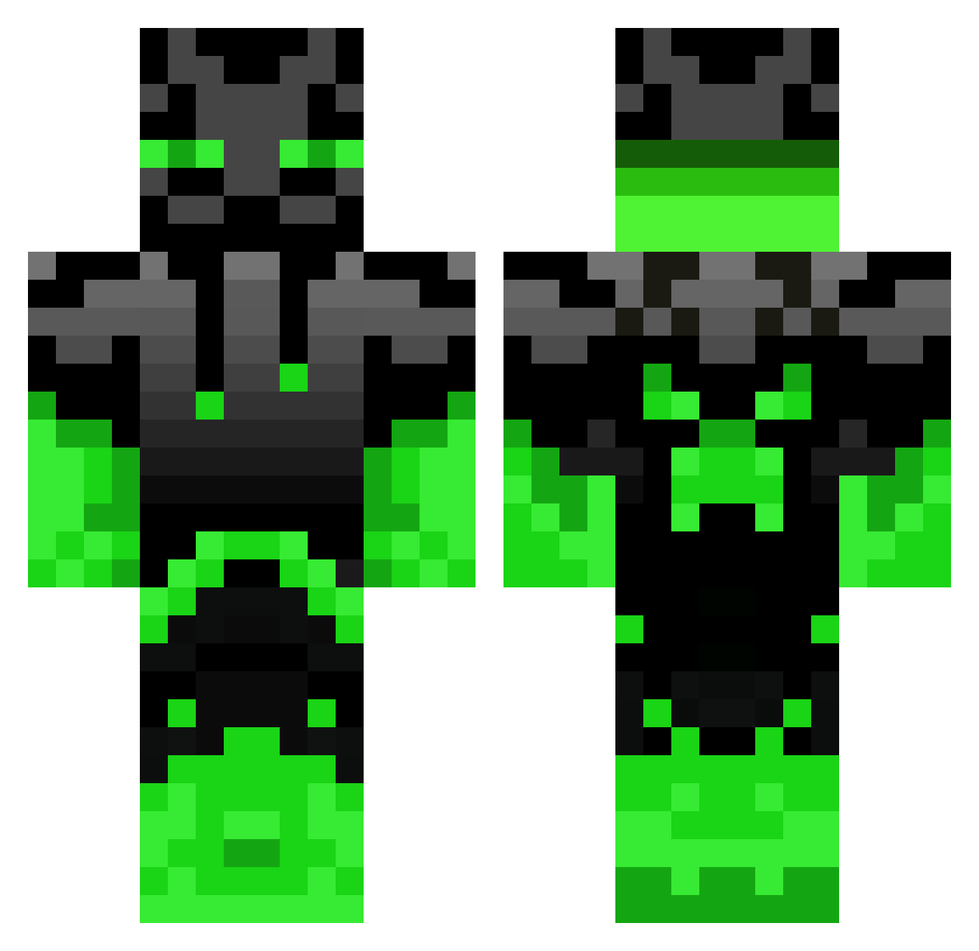 tycat_25 Minecraft skin, front and back view