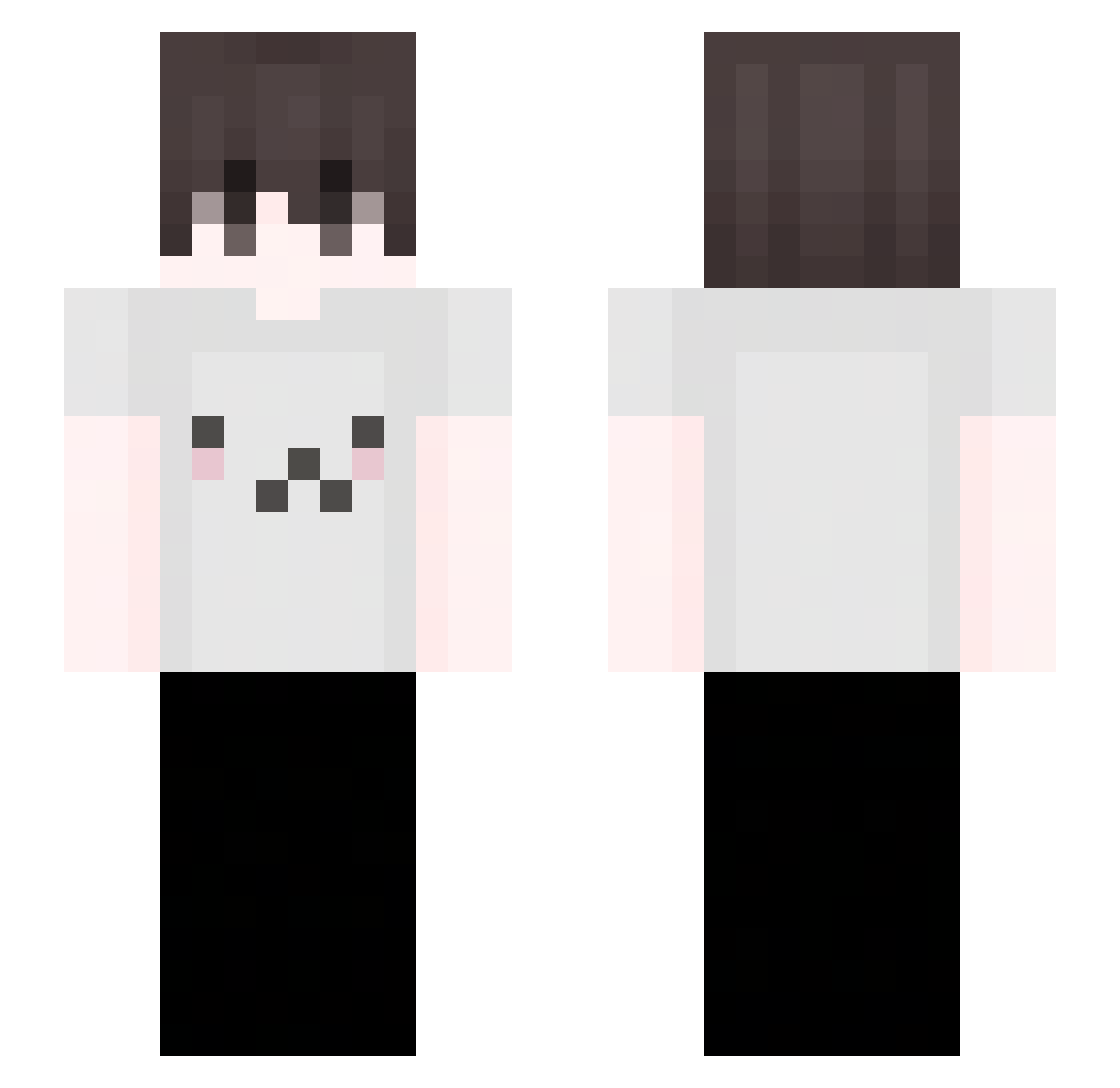 ckaorama Minecraft skin, front and back view