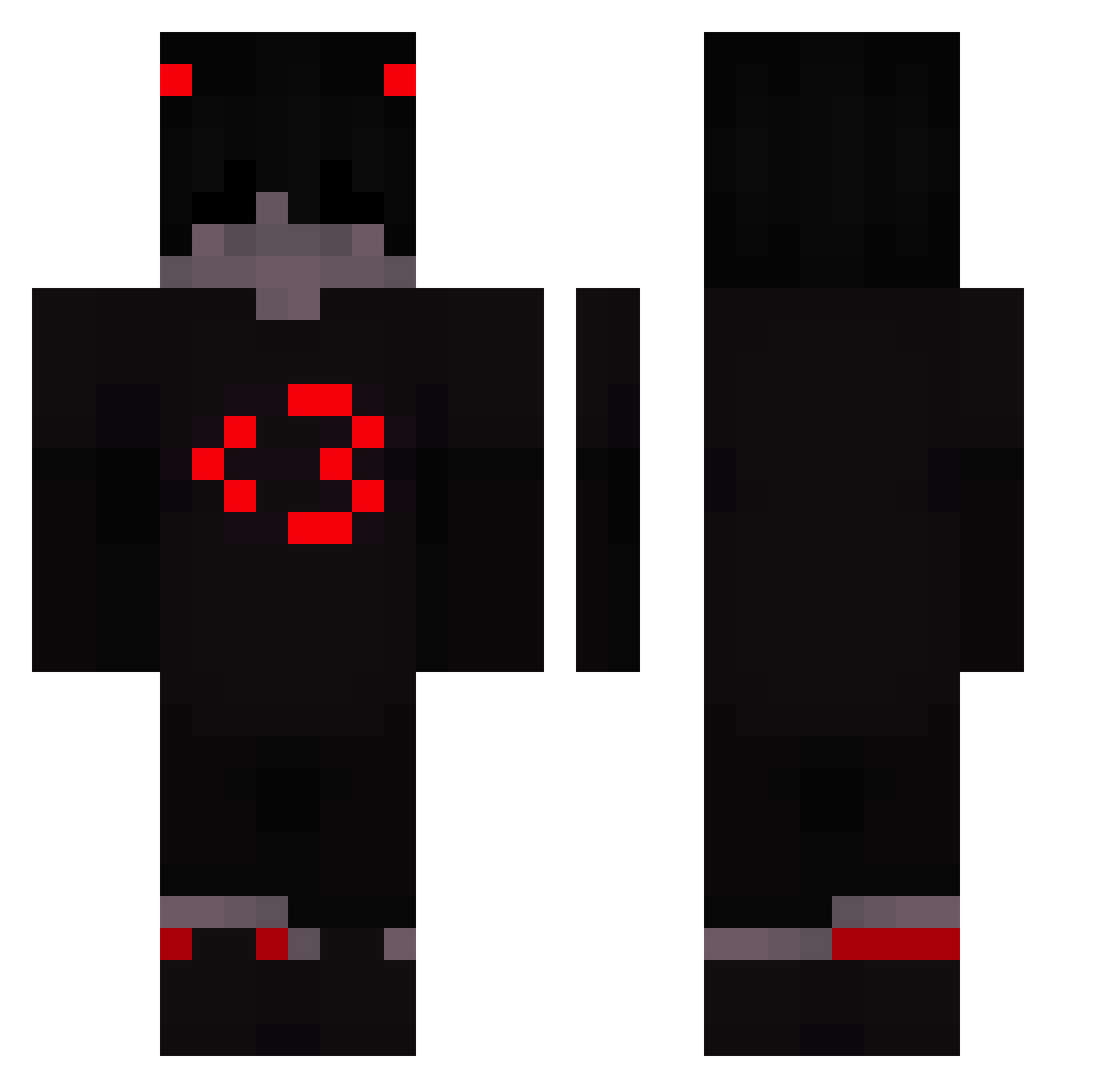 Salsa__ Minecraft skin, front and back view