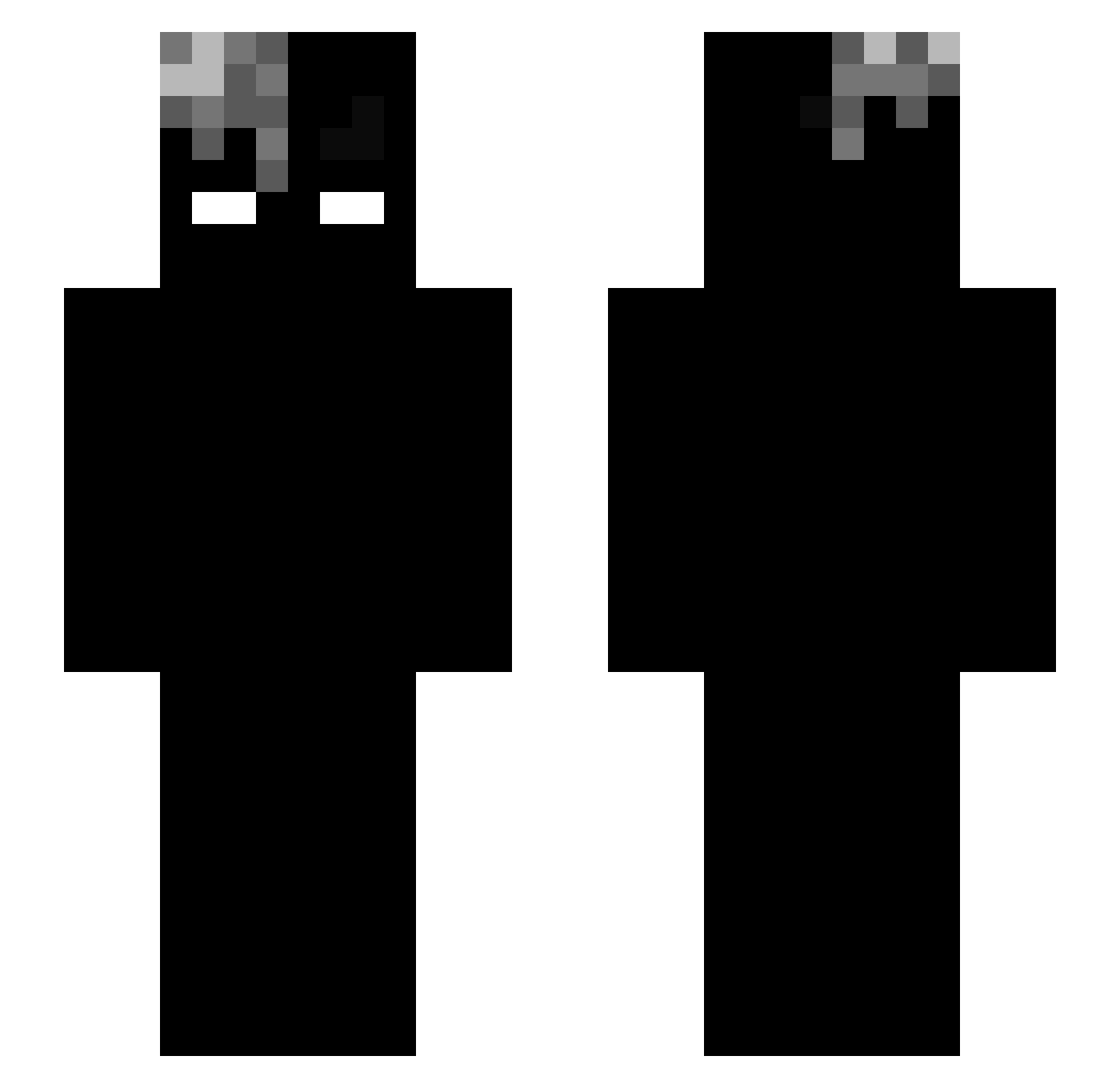 zHzScarly Minecraft skin, front and back view