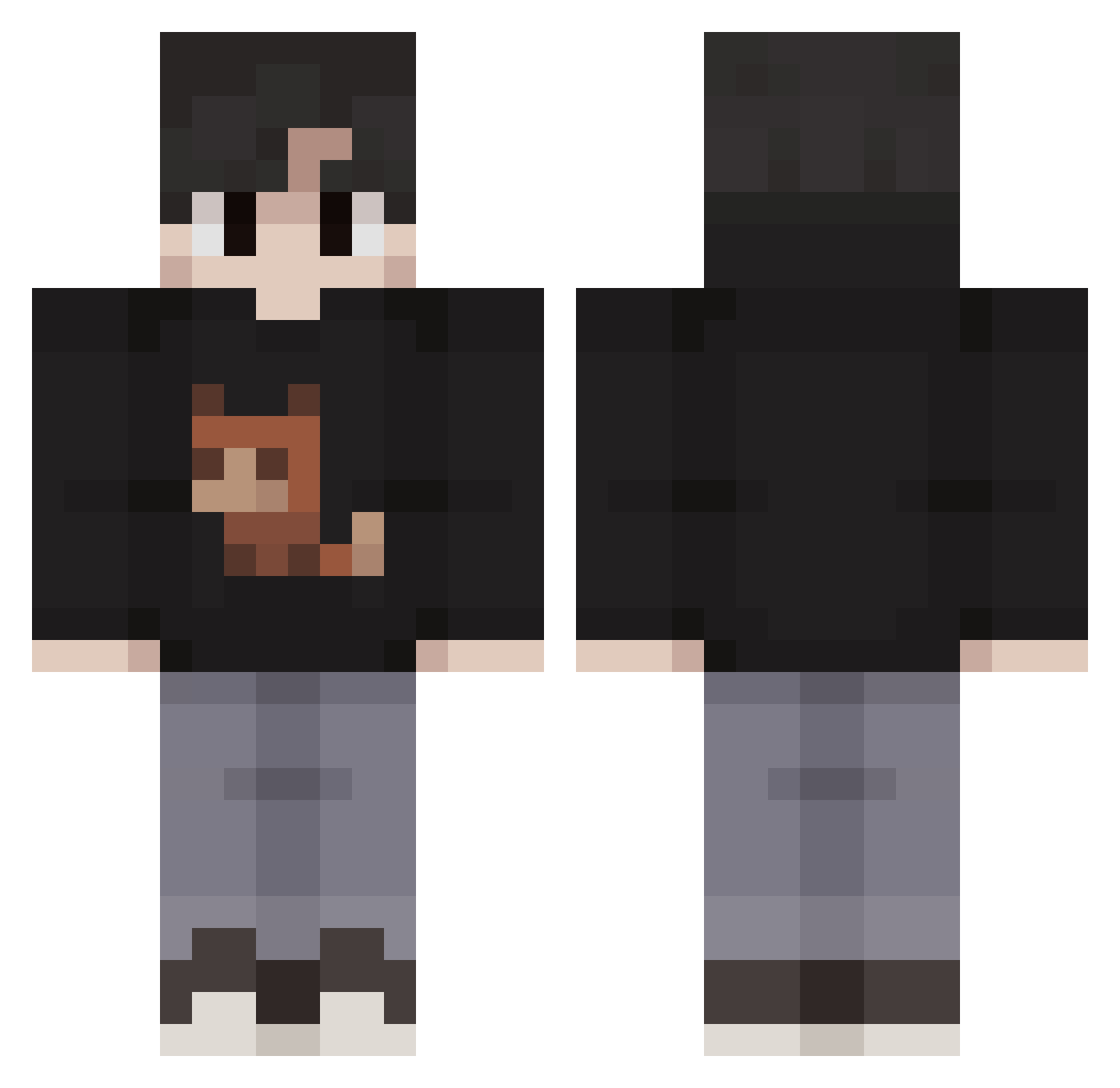 ThanDan16 Minecraft skin, front and back view