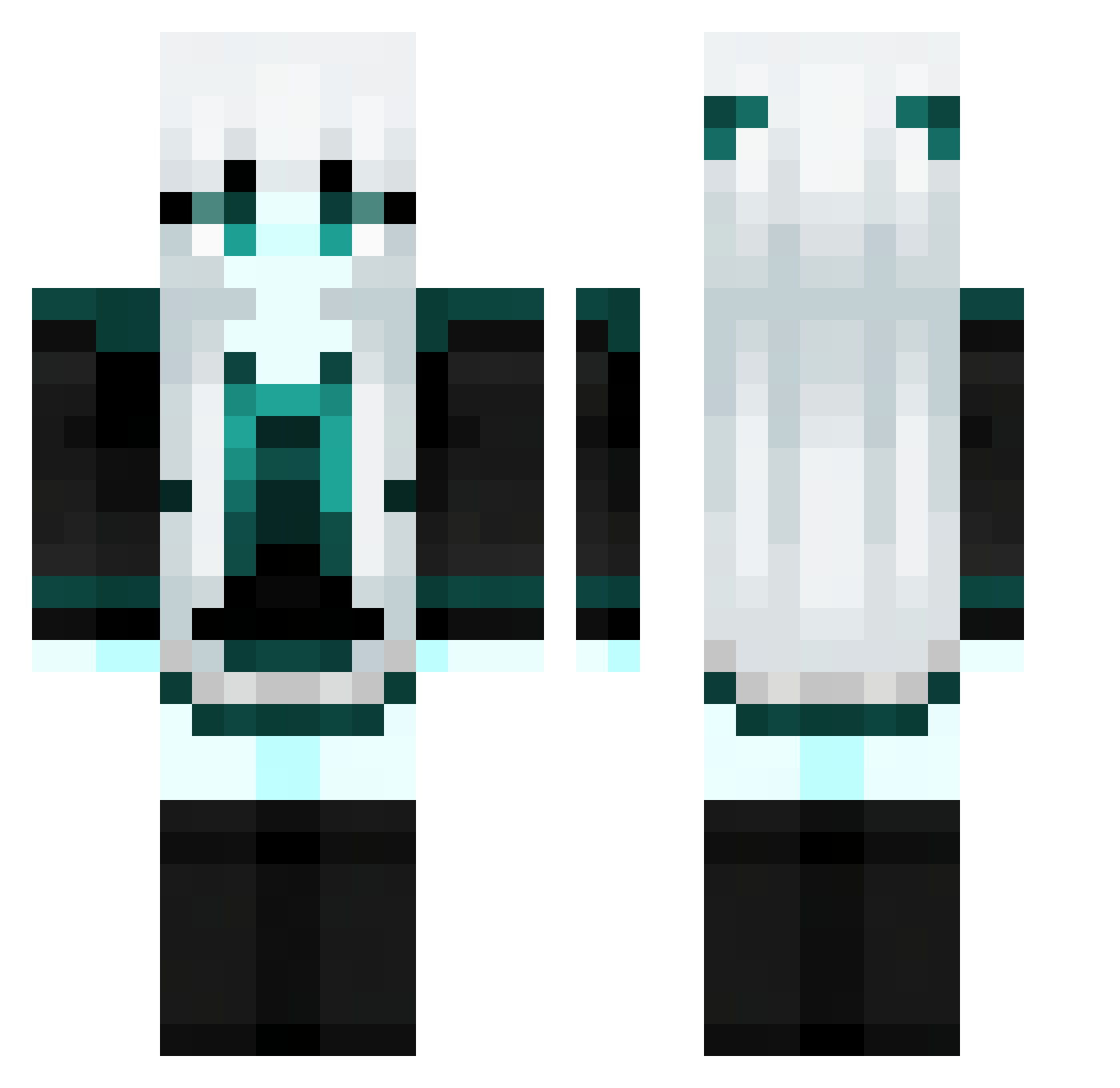 ttsukuyomi421 Minecraft skin, front and back view