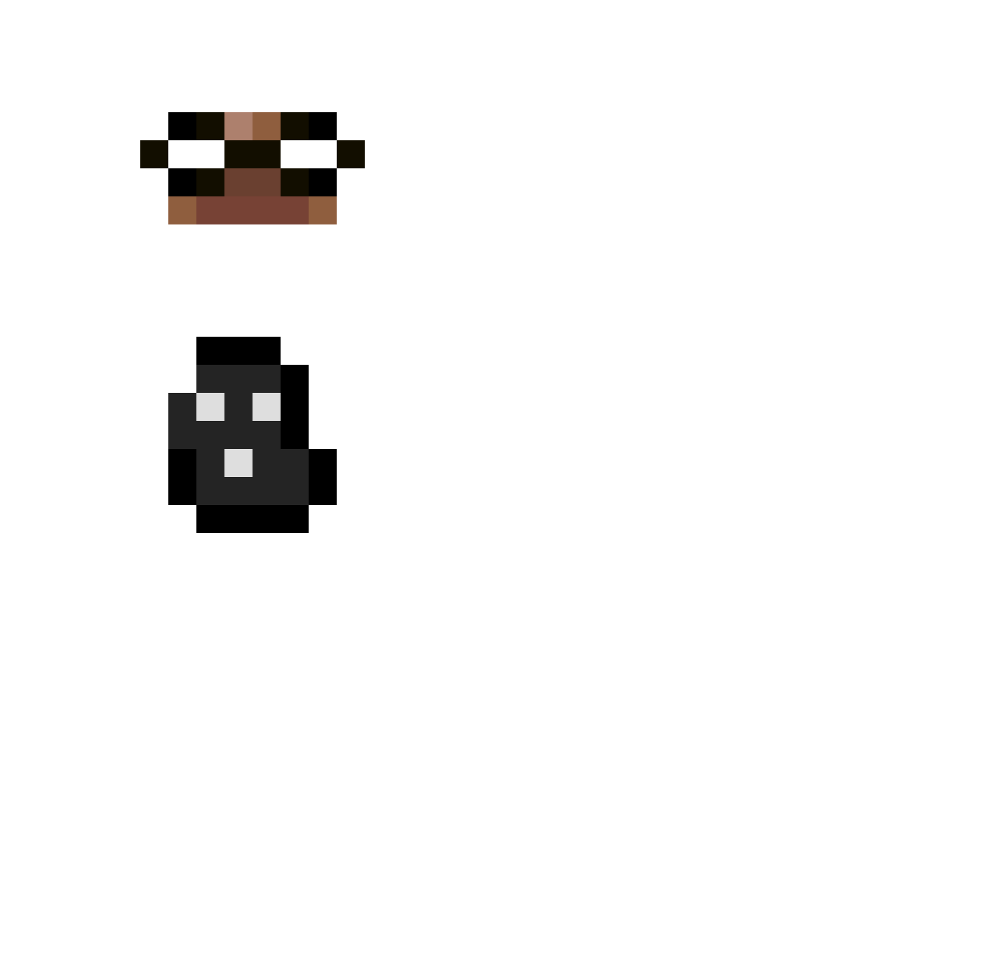 Reshape Minecraft skin, front and back view