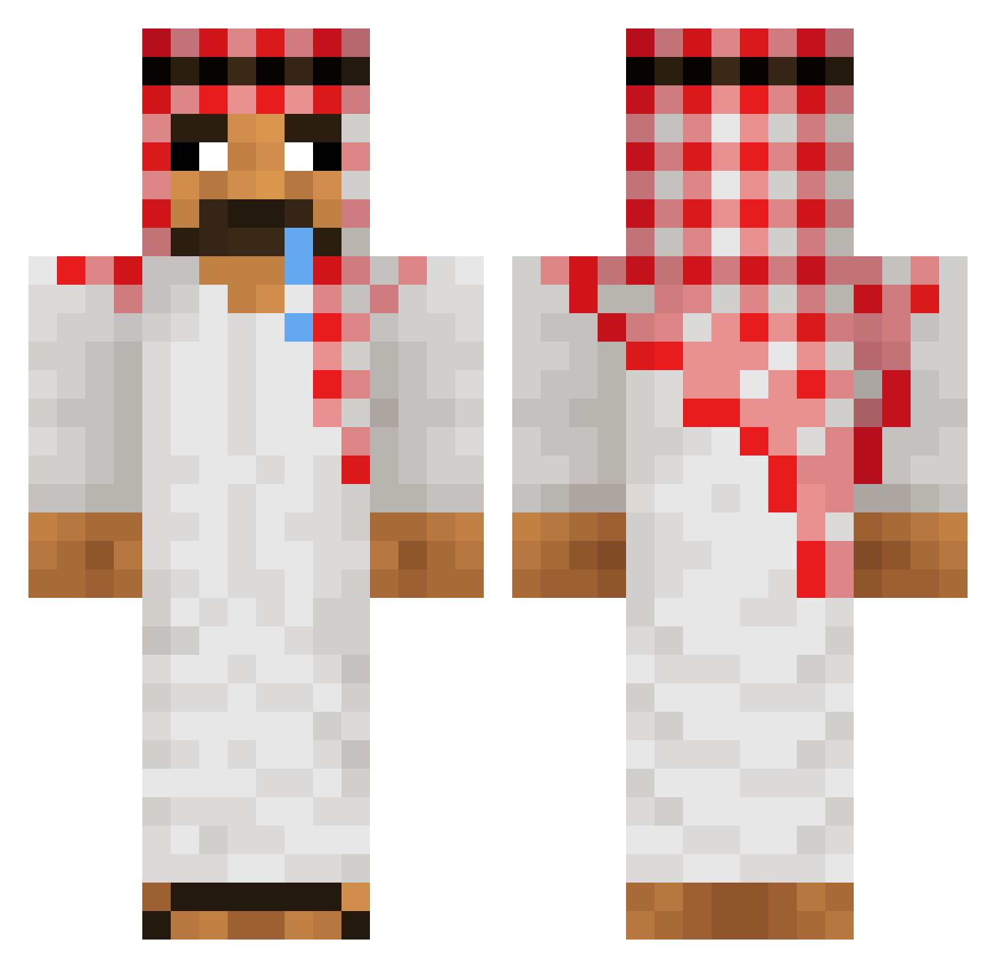IsLem_KheYAr Minecraft skin, front and back view