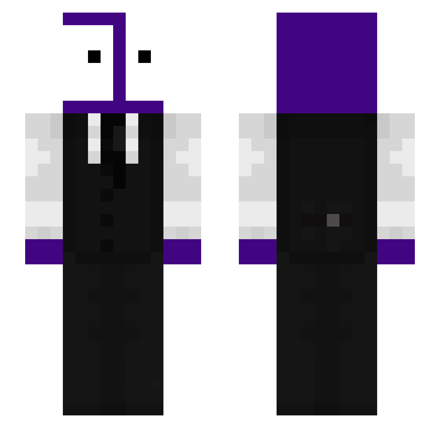 P5_A Minecraft skin, front and back view
