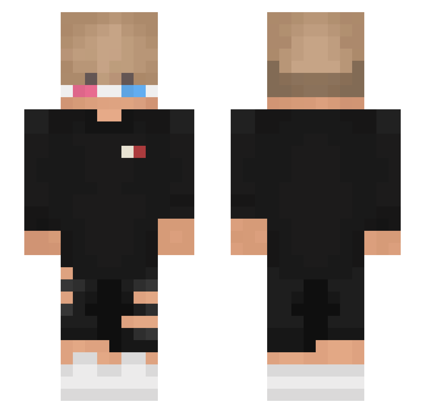 Kataschy Minecraft skin, front and back view