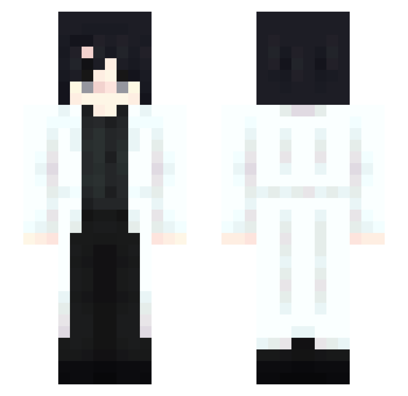 shiniseilaoq Minecraft skin, front and back view