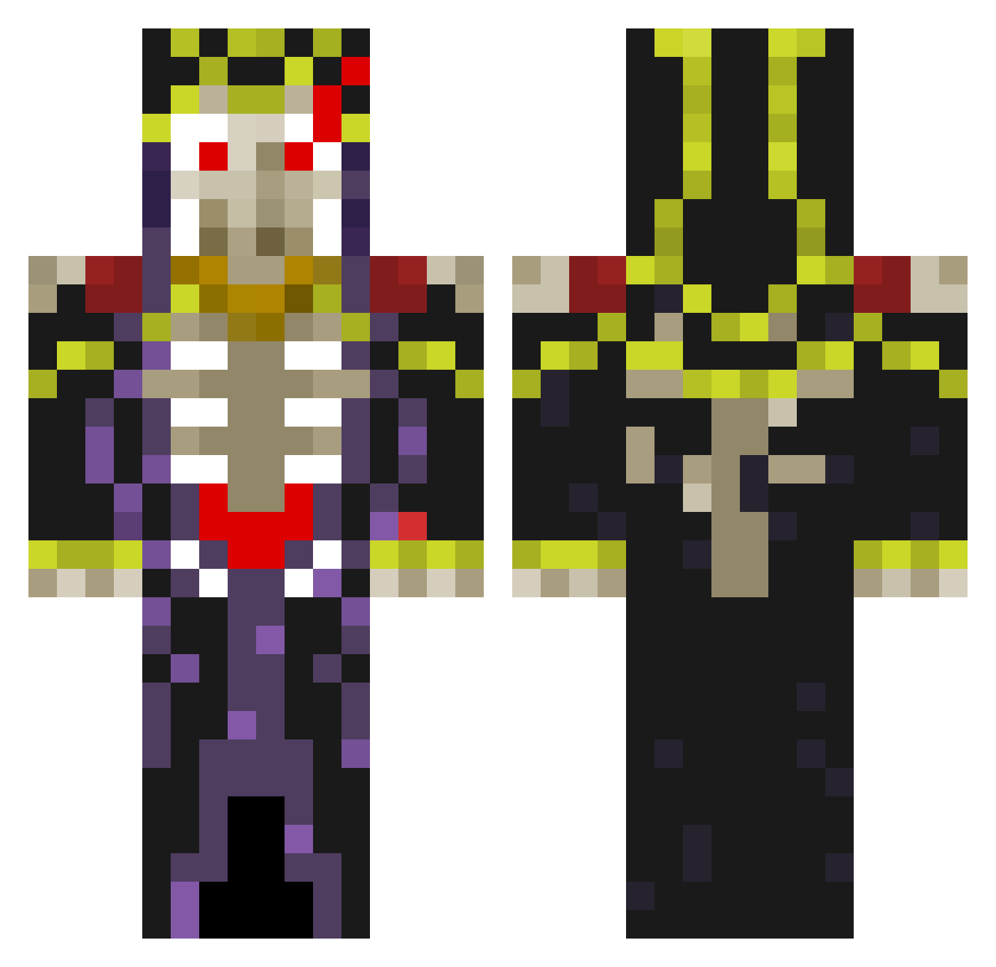 ogureczek2007 Minecraft skin, front and back view