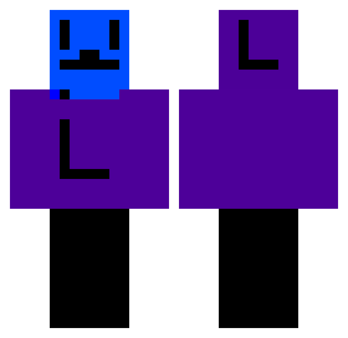 guruguru86 Minecraft skin, front and back view
