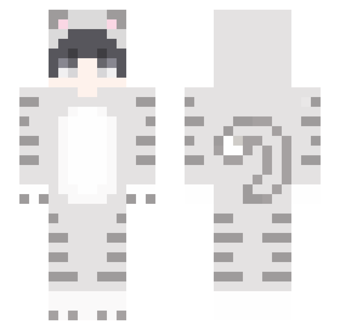 Rhythm_ Minecraft skin, front and back view