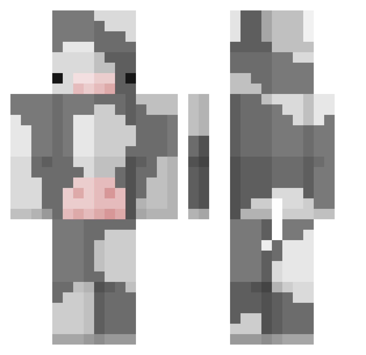yabba_dabba Minecraft skin, front and back view