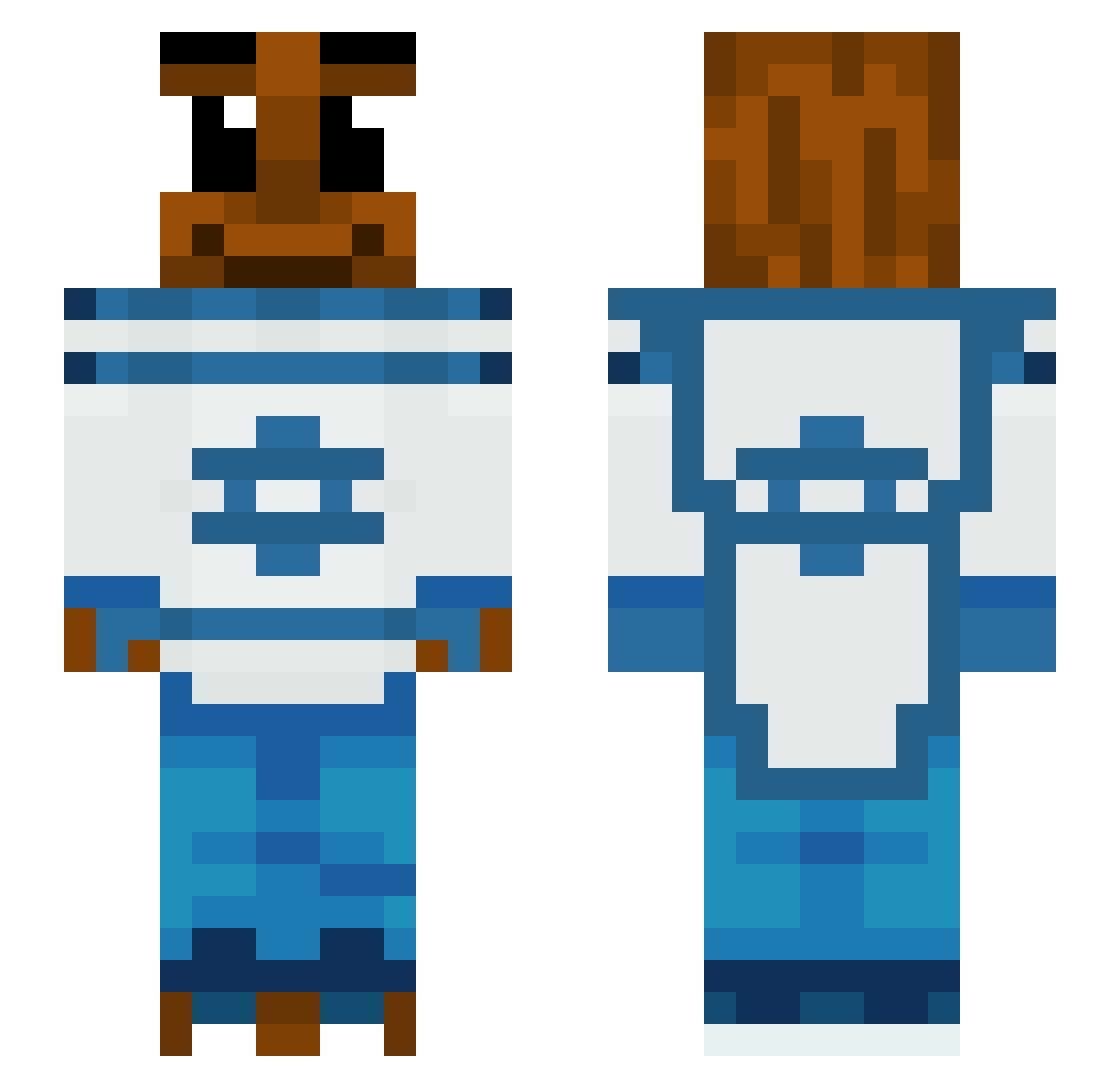 nz_cjj Minecraft skin, front and back view