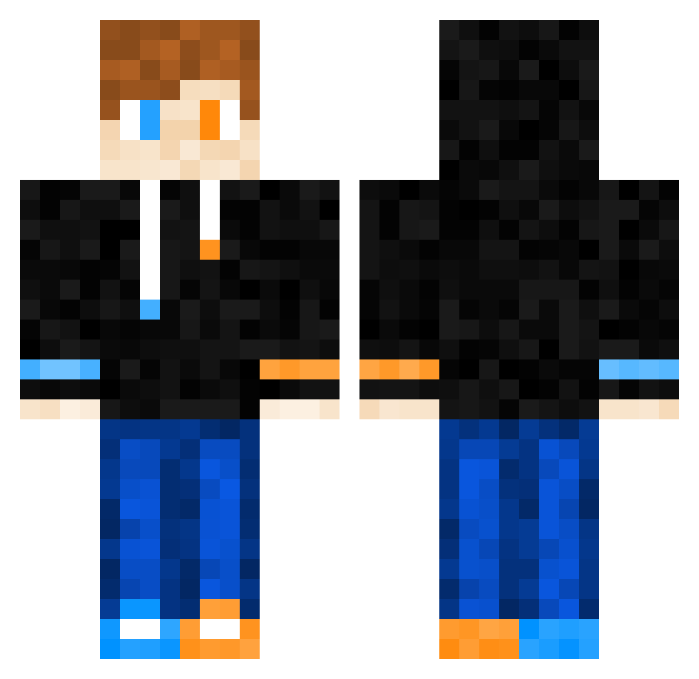 ReVerbGame Minecraft skin, front and back view