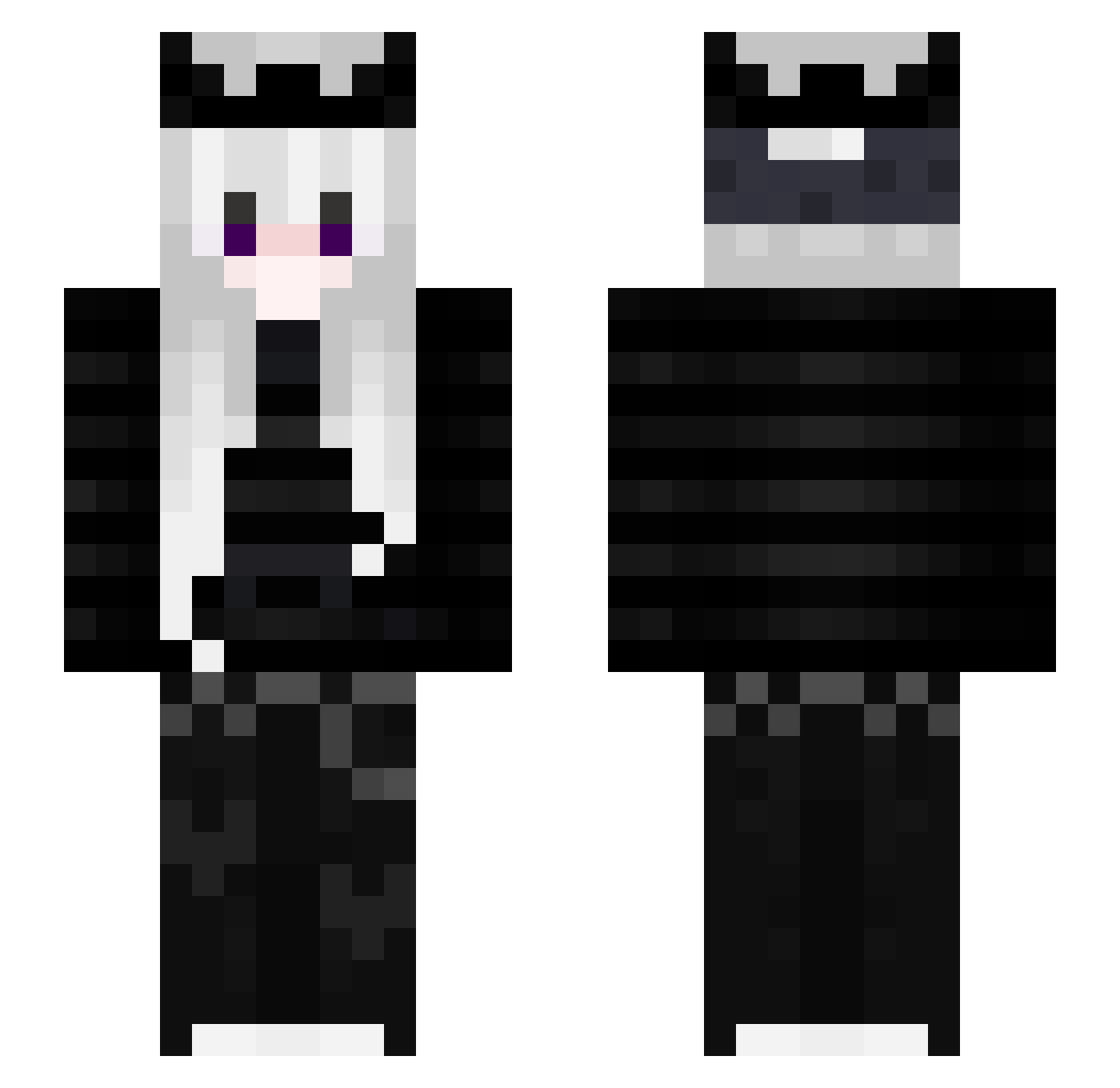 SammyRider07 Minecraft skin, front and back view