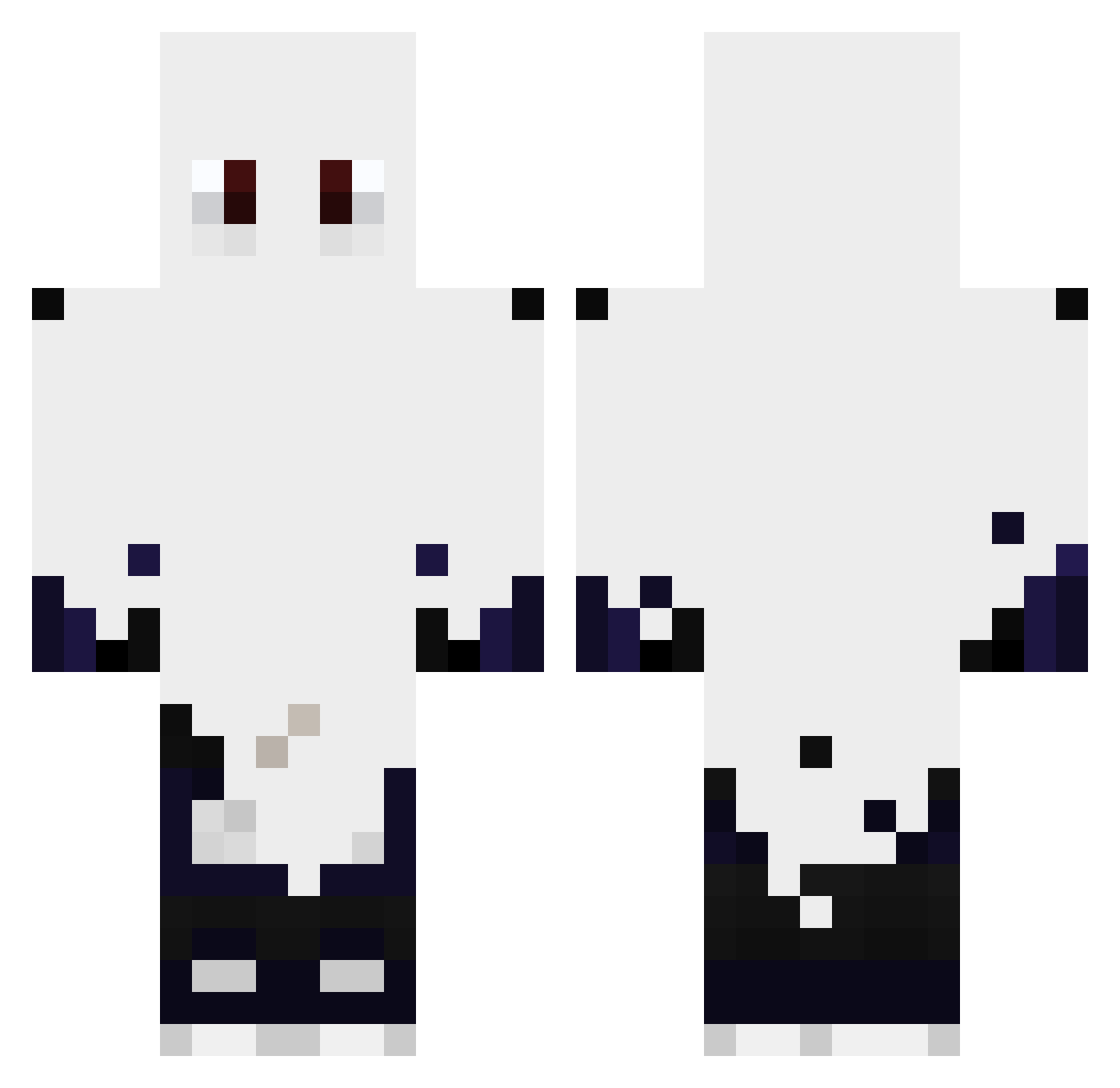 Caiqzin Minecraft skin, front and back view