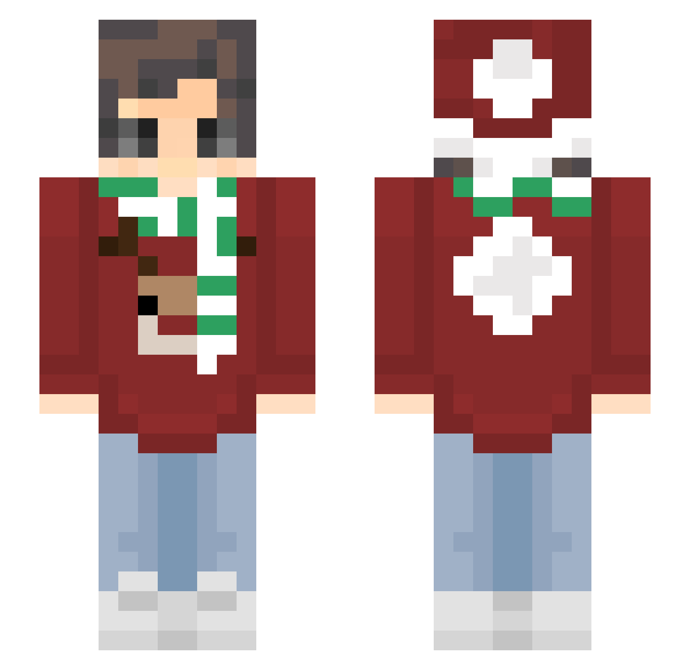 RobbenKlopper__ Minecraft skin, front and back view
