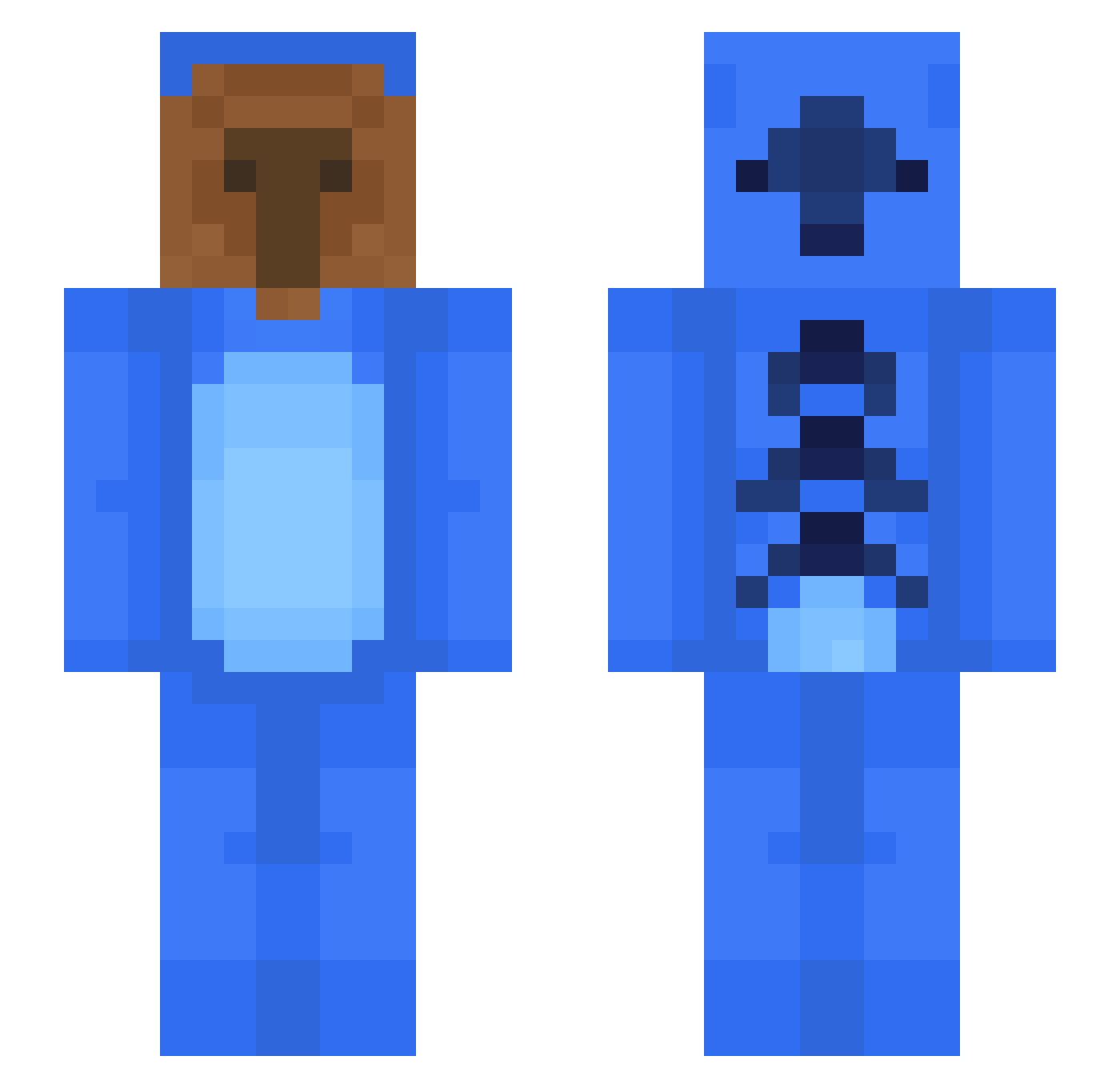 YaAyri__ Minecraft skin, front and back view