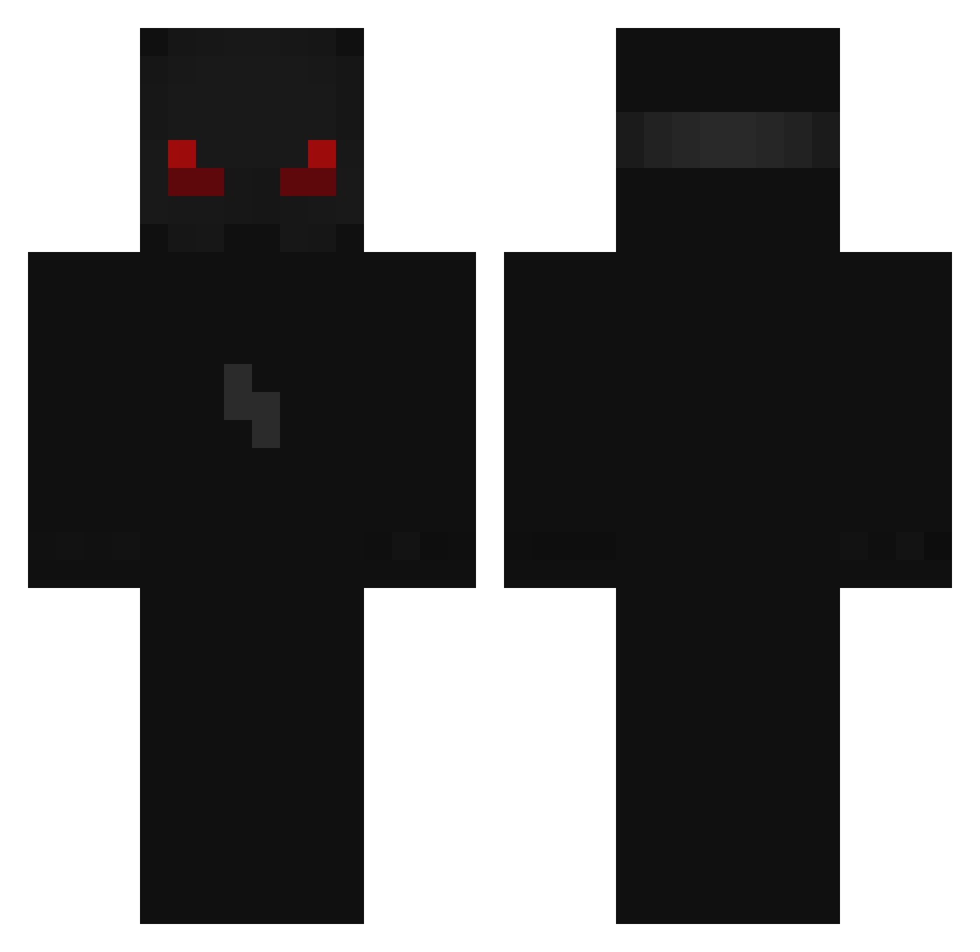 Tavvs Minecraft skin, front and back view